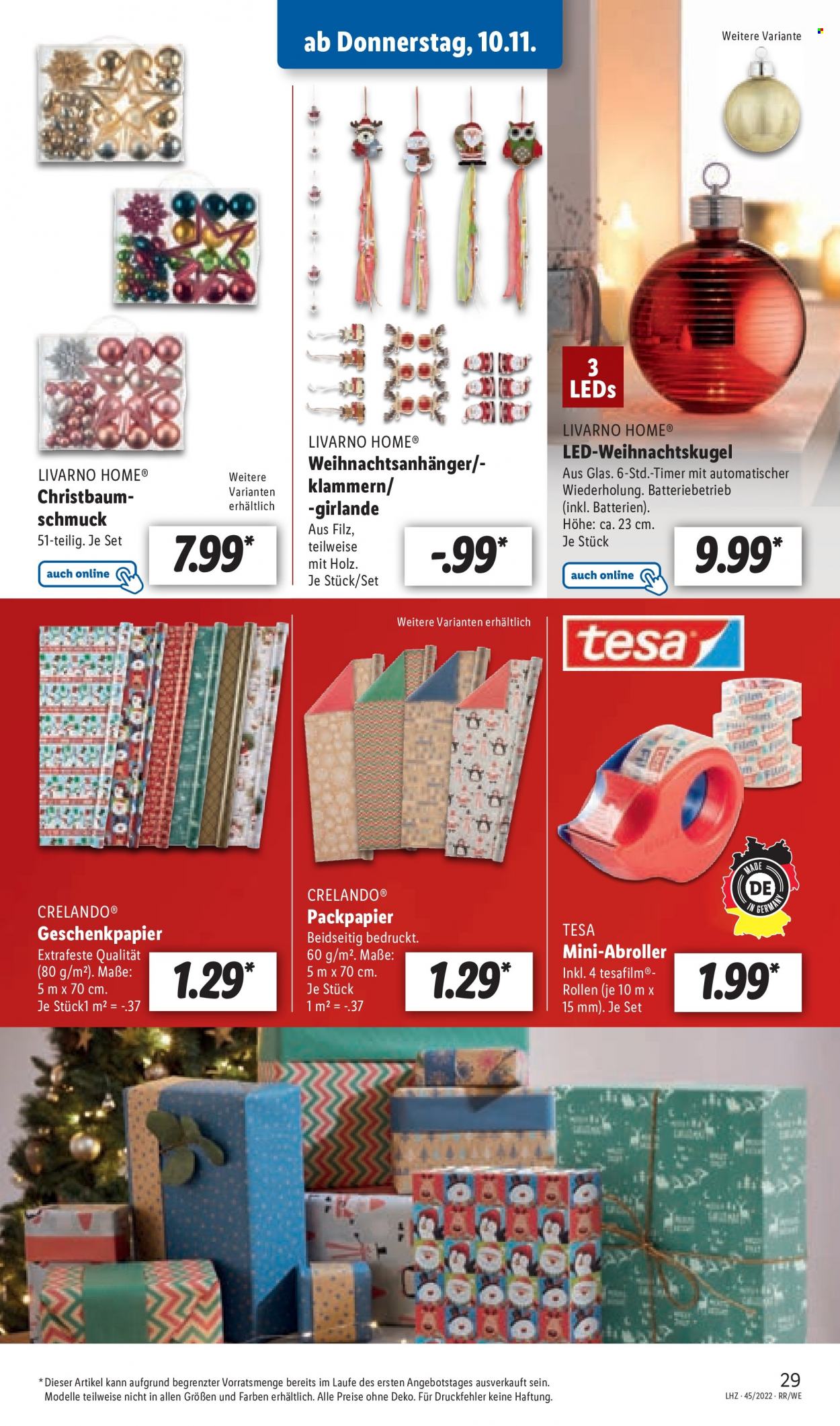 Lidl Prospekte  - 7.11.2022 - 12.11.2022. Seite 29