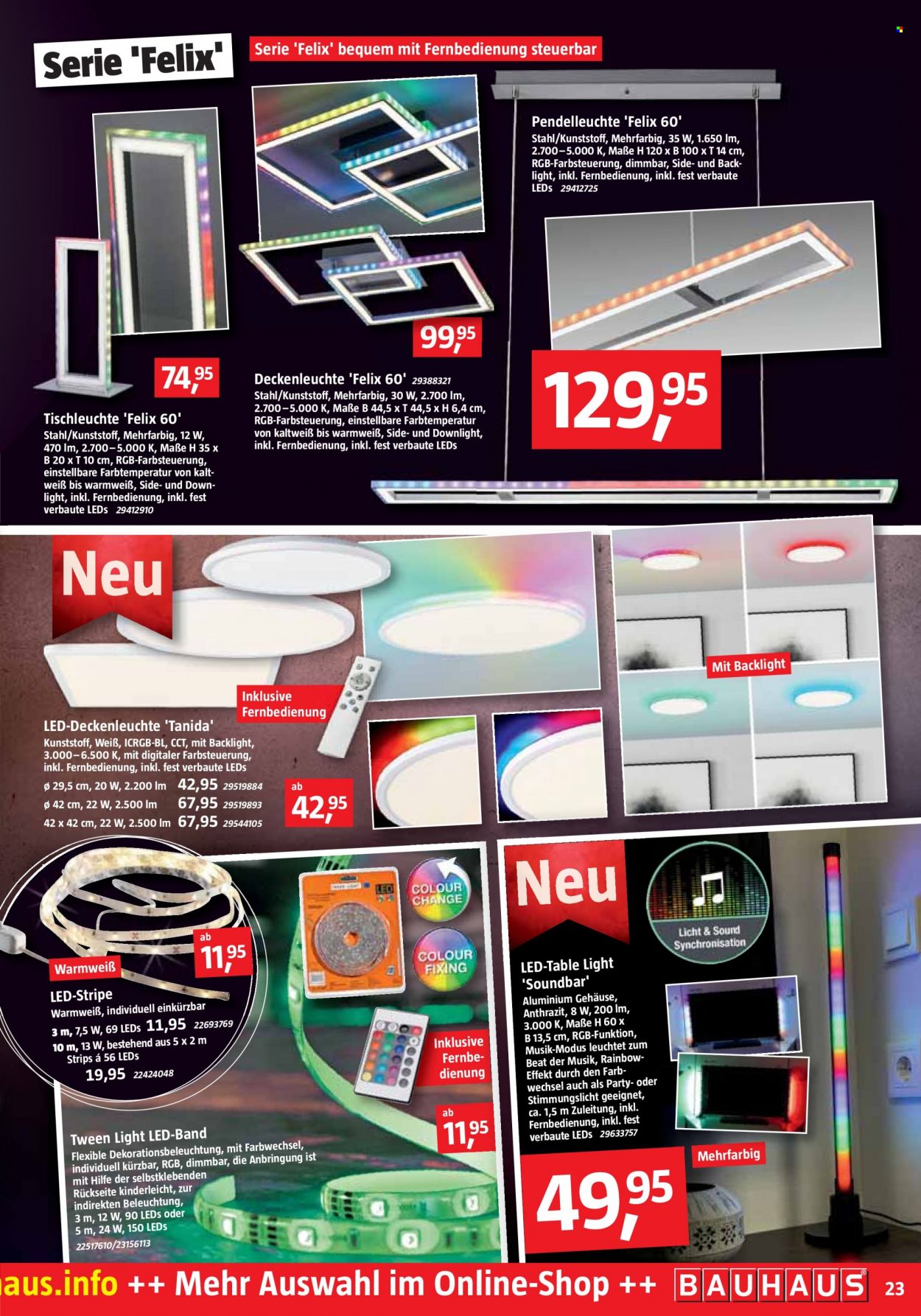 Bauhaus Prospekte  - 29.10.2022 - 3.12.2022. Seite 23