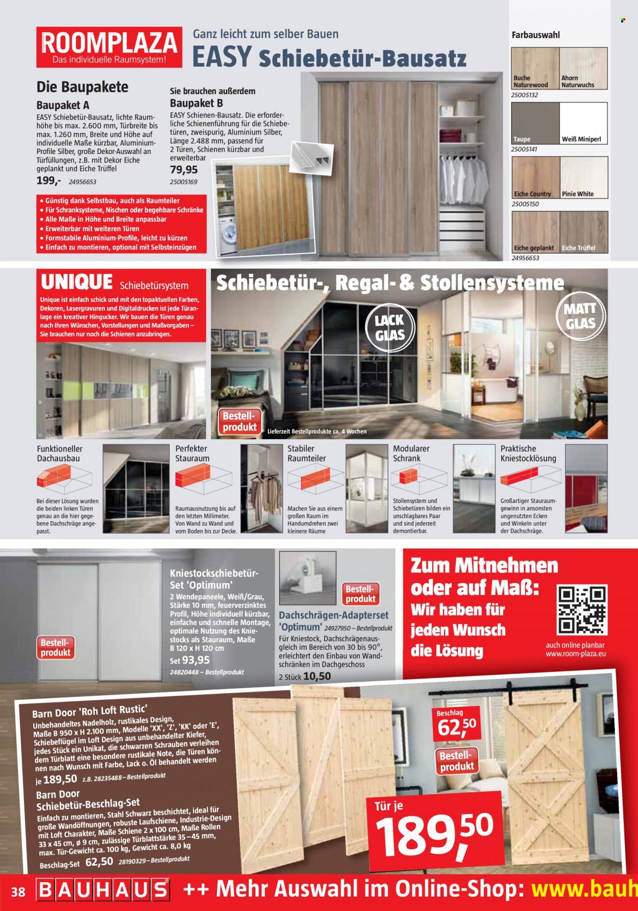 thumbnail - Prospekte Bauhaus - 29.10.2022 - 3.12.2022 - Produkte in Aktion - Schrank, Öl, Regal. Seite 38.