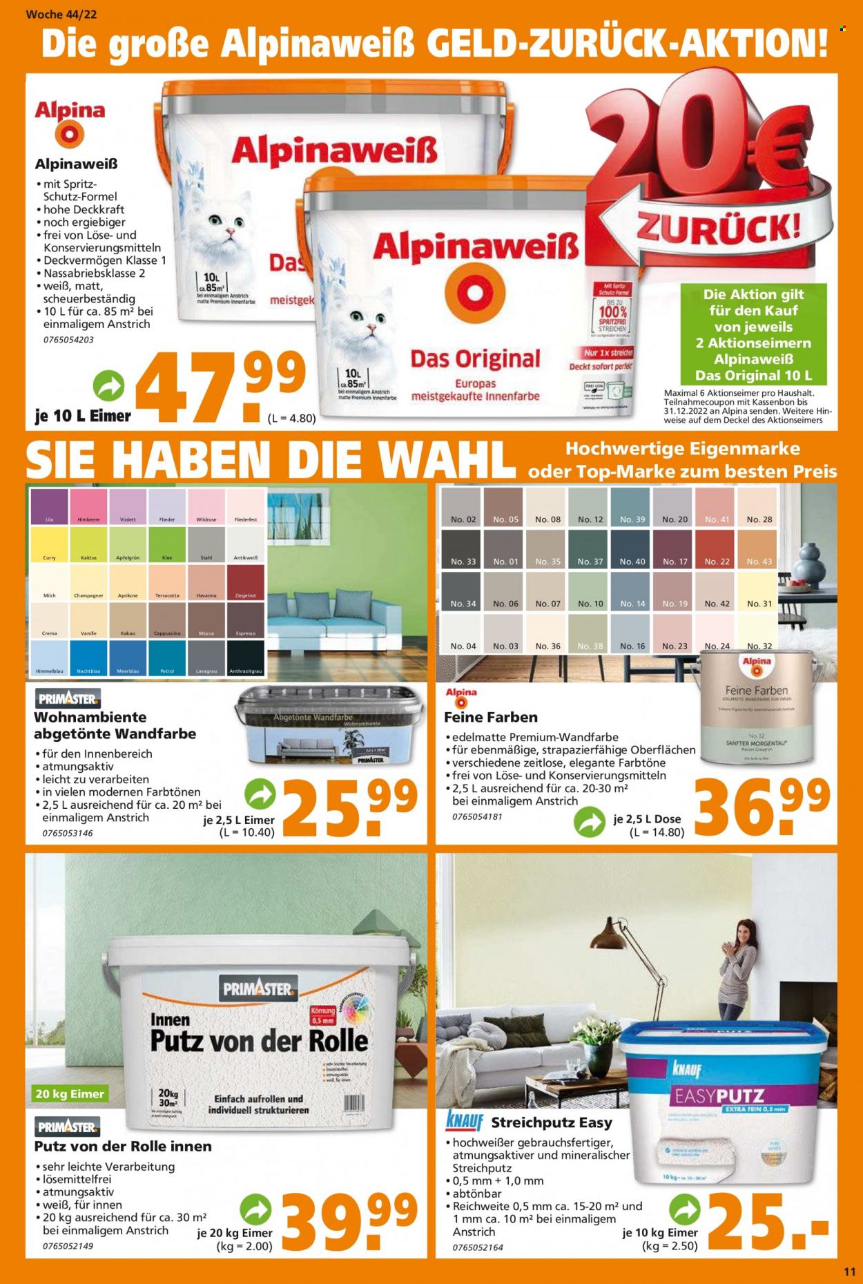 Globus Baumarkt Prospekte  - 31.10.2022 - 5.11.2022. Seite 11