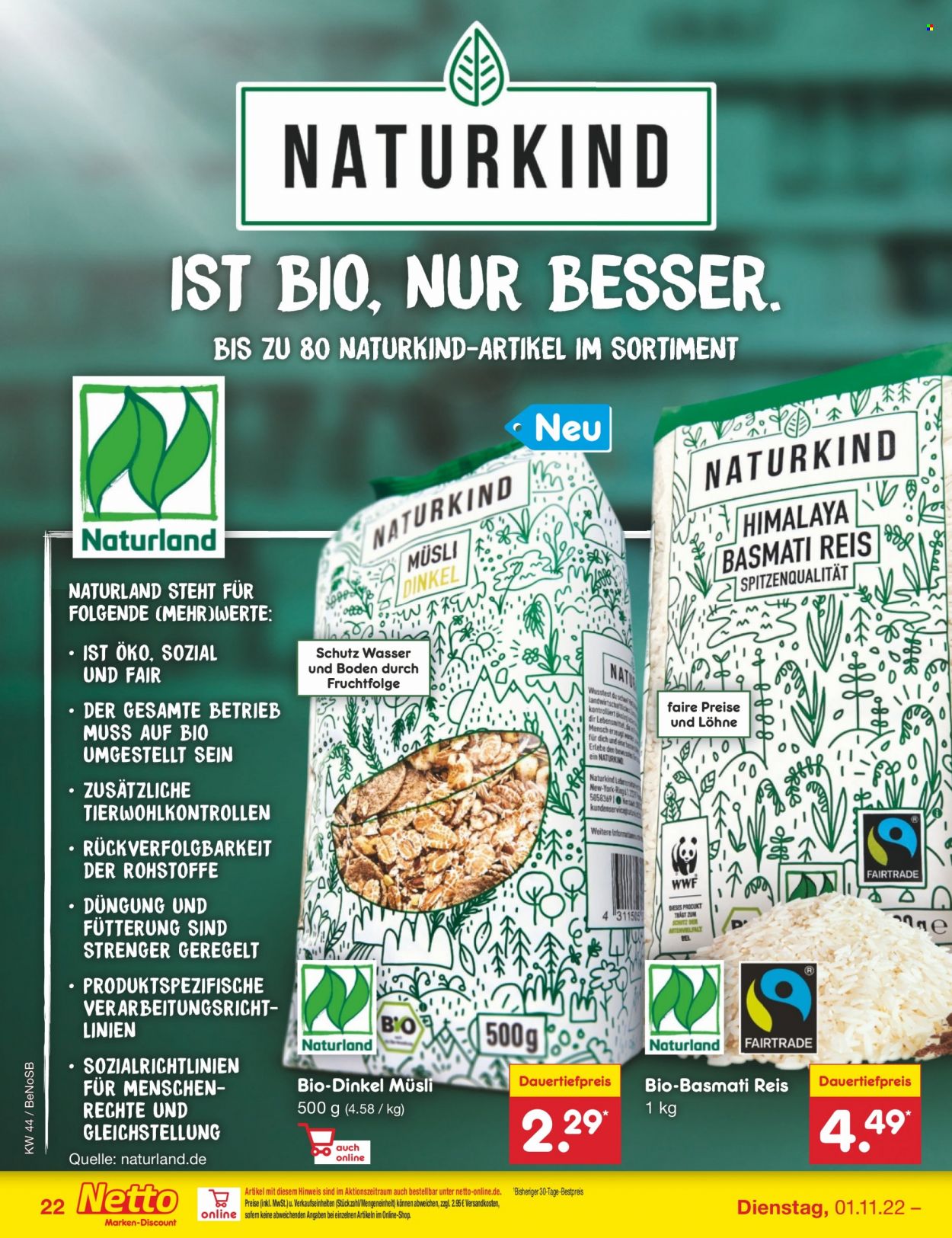 Netto Marken-Discount Prospekte  - 1.11.2022 - 5.11.2022. Seite 22