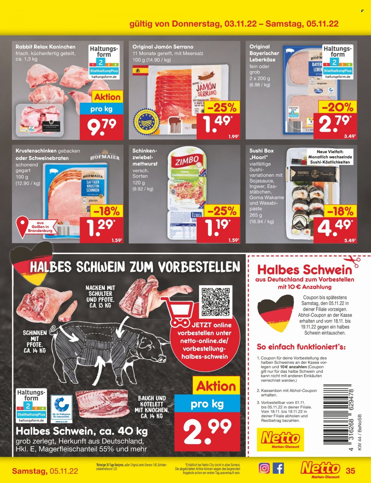 Netto Marken-Discount Prospekte  - 1.11.2022 - 5.11.2022. Seite 35