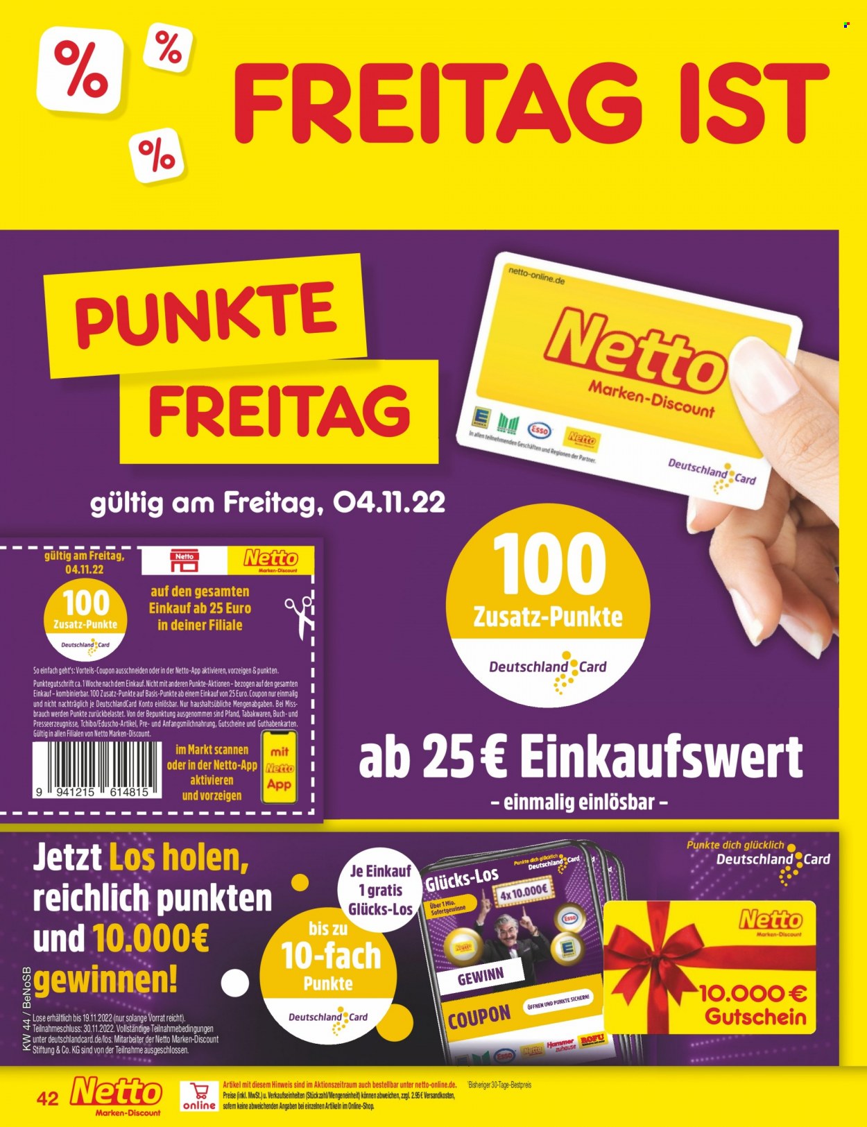 Netto Marken-Discount Prospekte  - 1.11.2022 - 5.11.2022. Seite 42