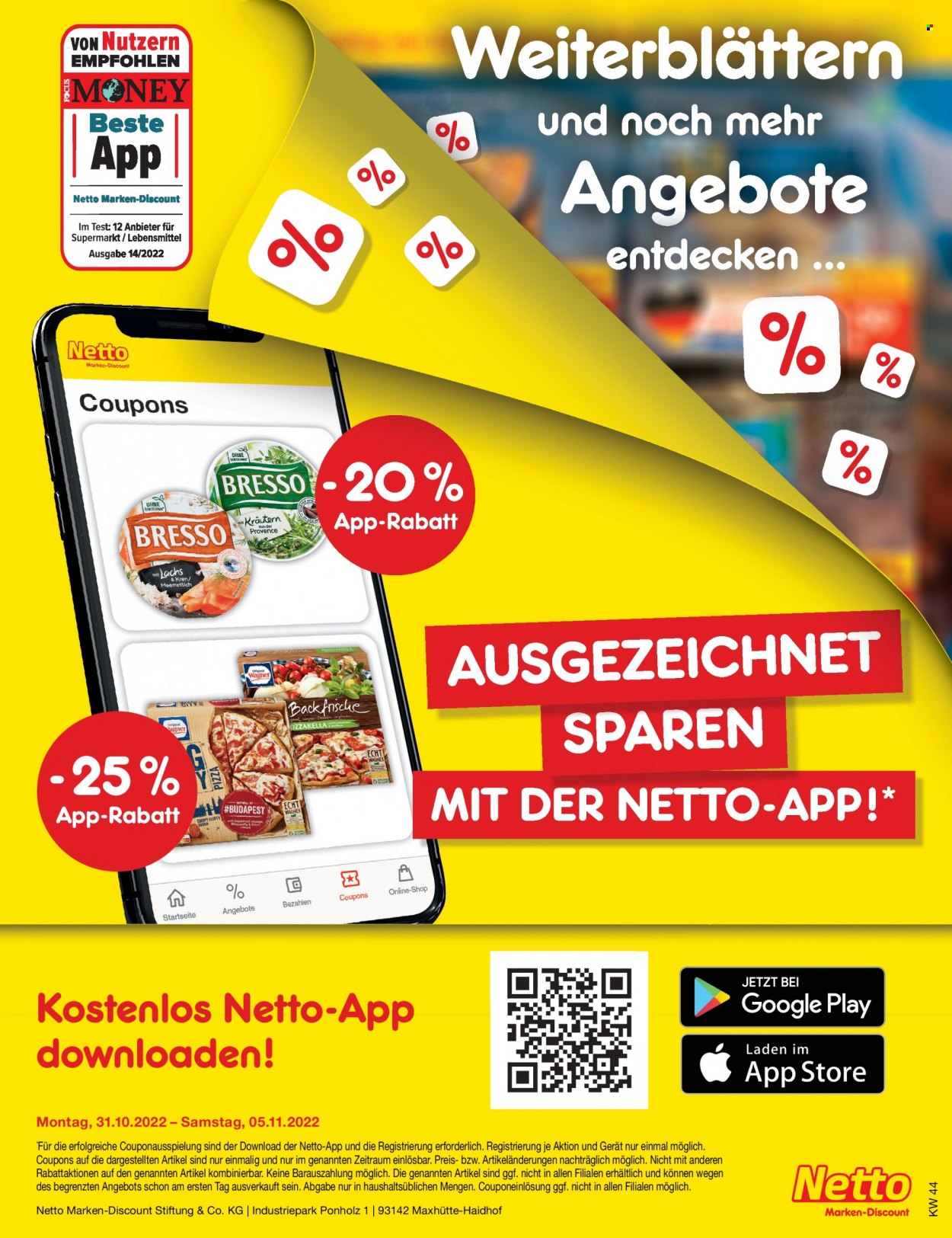 Netto Marken-Discount Prospekte  - 1.11.2022 - 5.11.2022. Seite 45