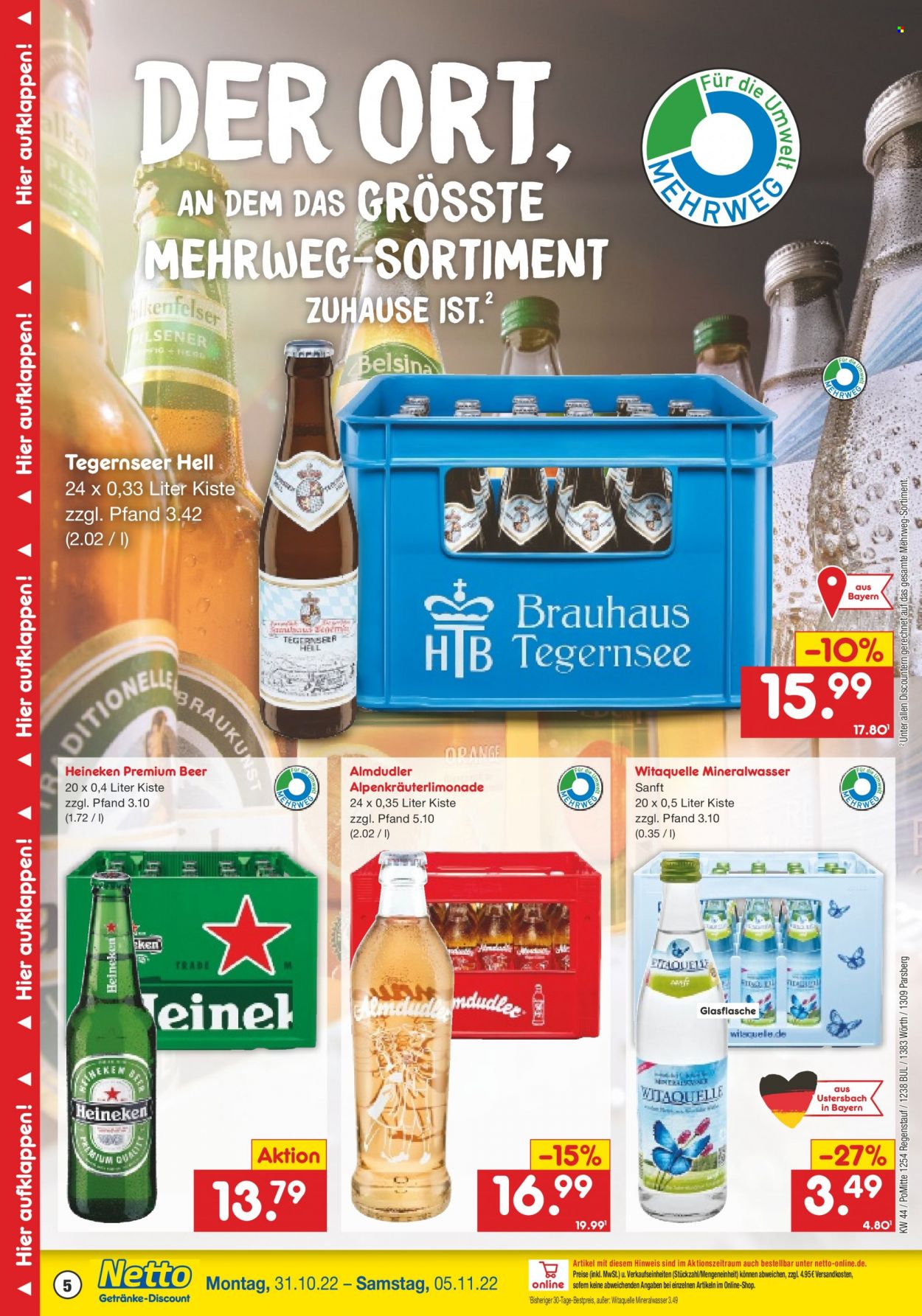 Netto Marken-Discount Prospekte  - 31.10.2022 - 5.11.2022. Seite 1