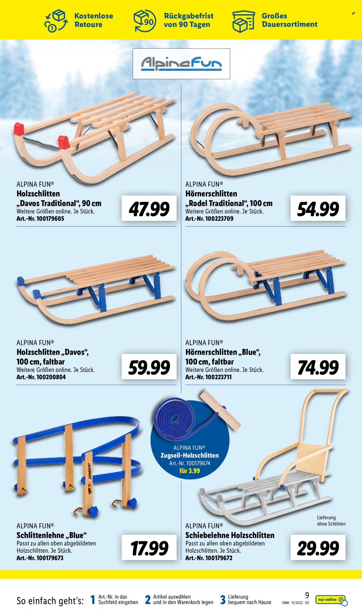 Lidl Prospekte  - 1.11.2022 - 30.11.2022. Seite 9