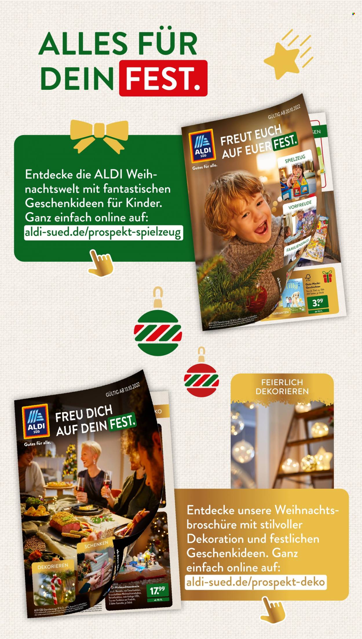 thumbnail - Prospekte ALDI SÜD - 1.11.2022 - 30.11.2022 - Produkte in Aktion - Dekoration, Spielzeug. Seite 36.