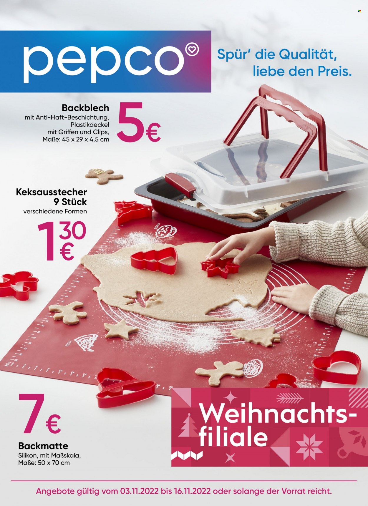Pepco Prospekte  - 3.11.2022 - 16.11.2022. Seite 1