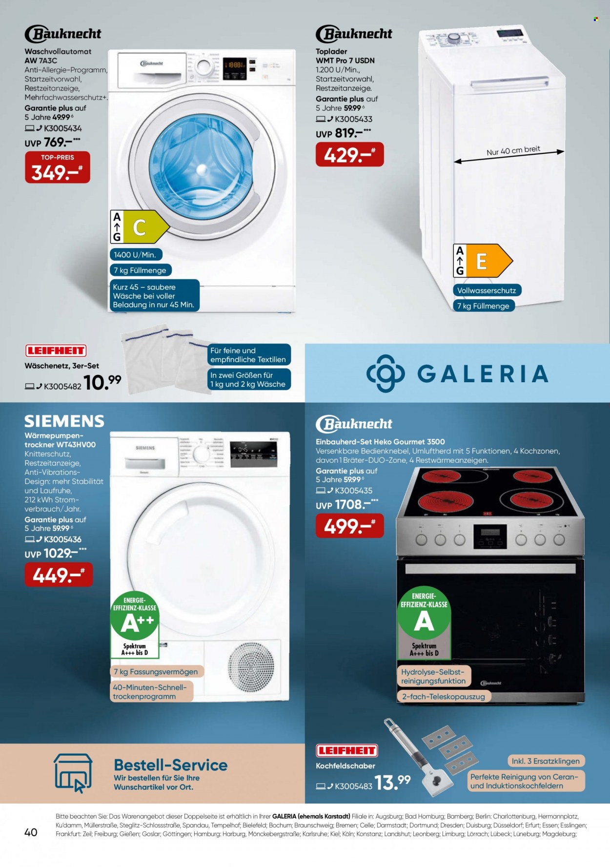 GALERIA Karstadt Kaufhof Prospekte  - 2.11.2022 - 8.11.2022. Seite 40