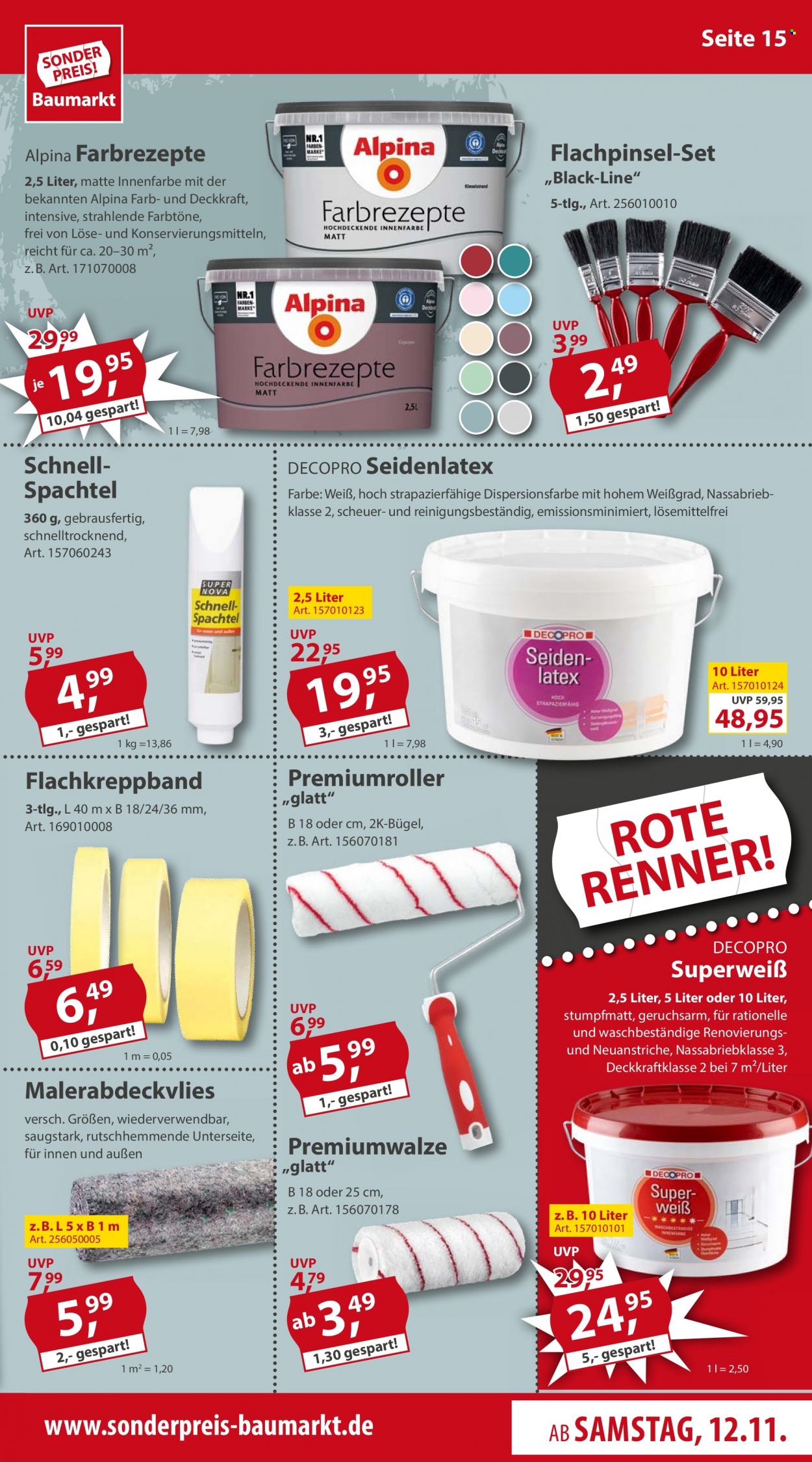 Sonderpreis-Baumarkt Prospekte  - 12.11.2022 - 18.11.2022. Seite 15