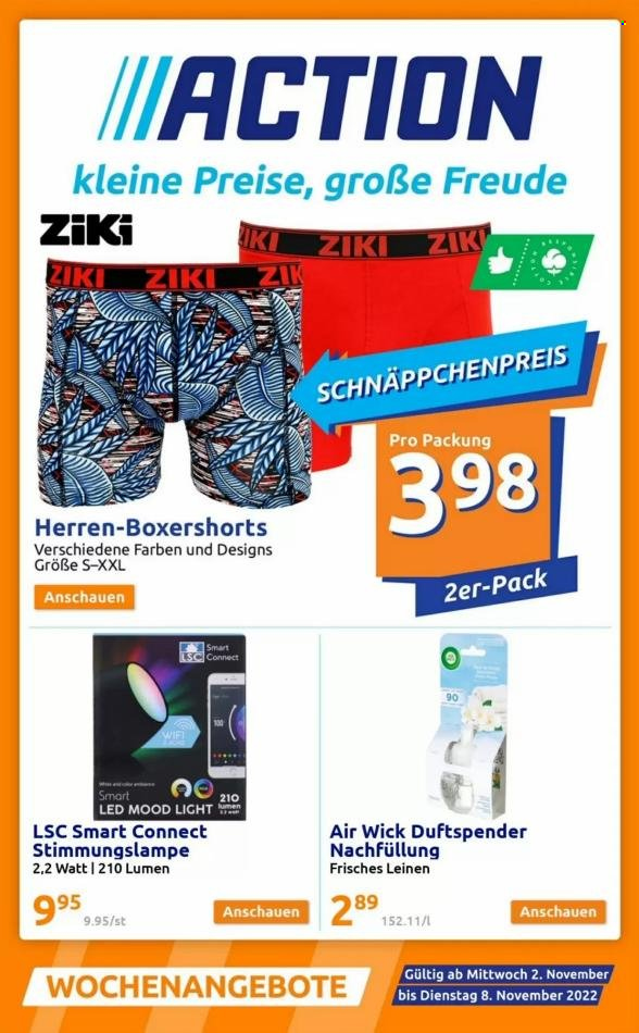 Action Prospekte  - 2.11.2022 - 8.11.2022. Seite 1