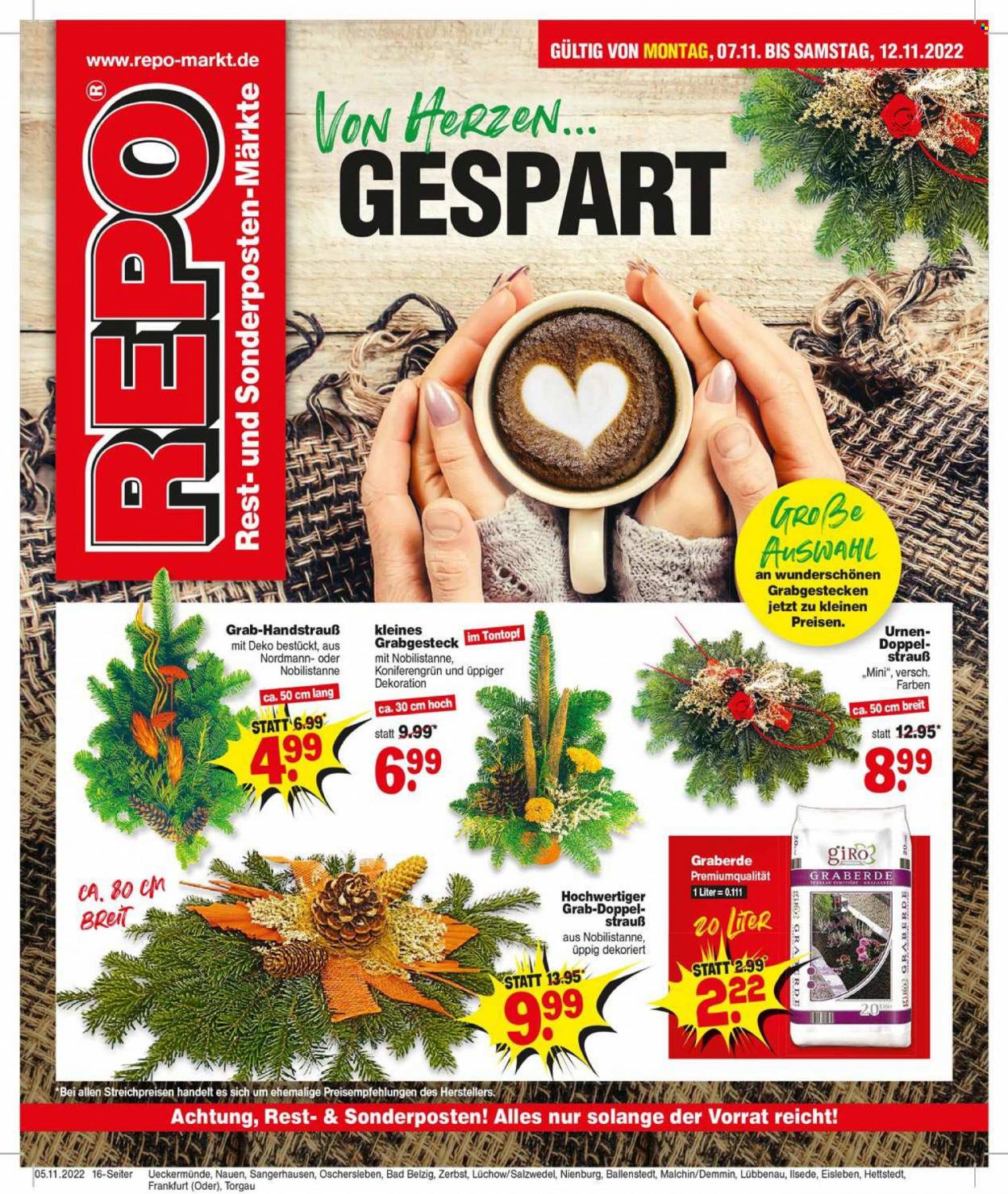 Repo Prospekte  - 7.11.2022 - 12.11.2022. Seite 1