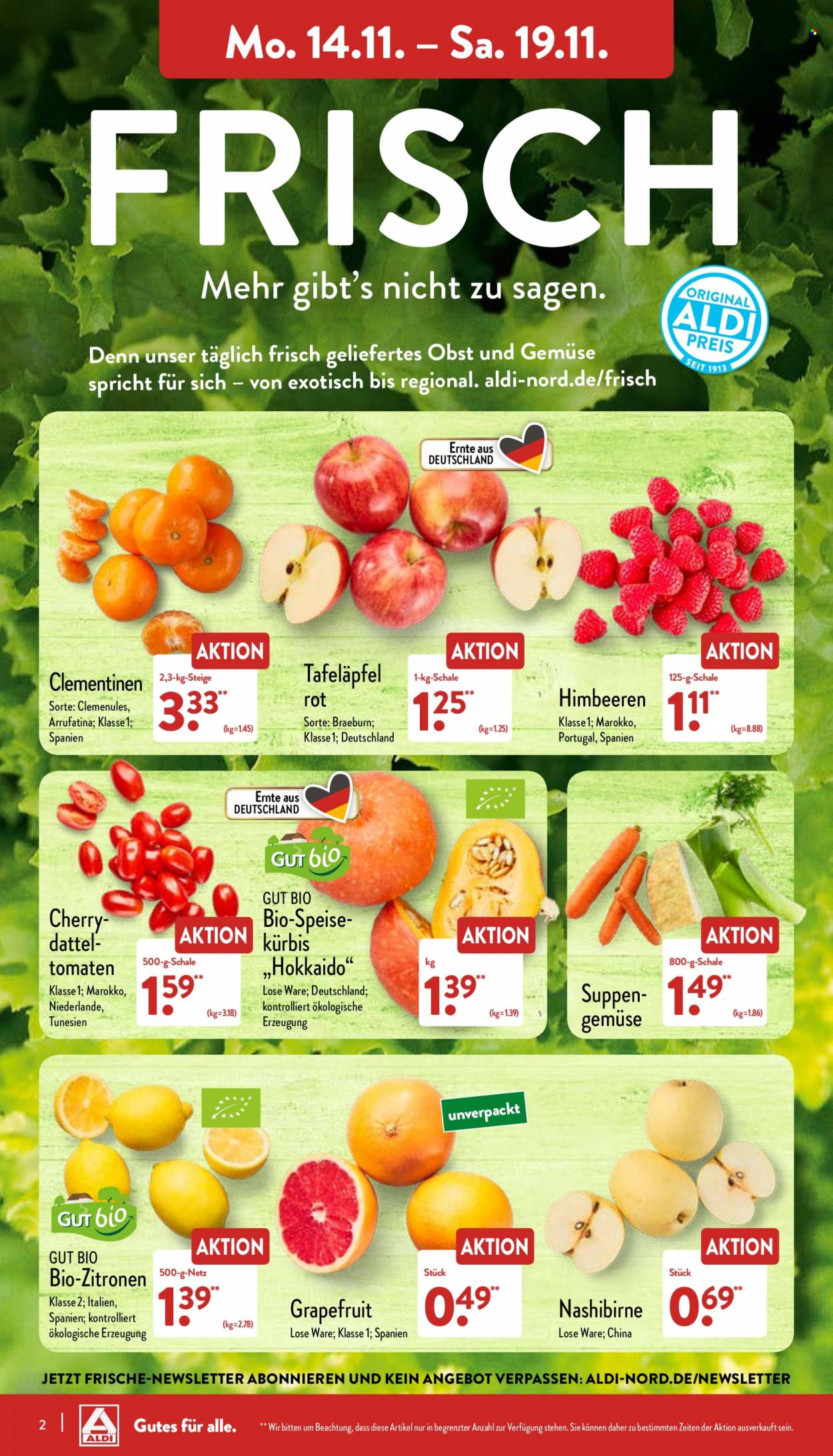 ALDI Nord Prospekte  - 14.11.2022 - 19.11.2022. Seite 2