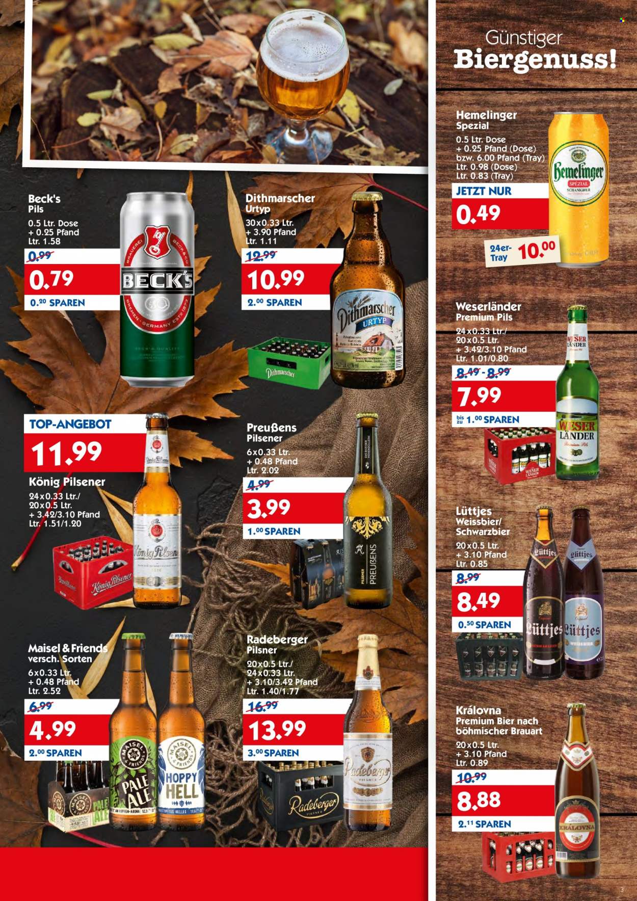 Hol'ab! Getränkemarkt Prospekte  - 7.11.2022 - 12.11.2022. Seite 3
