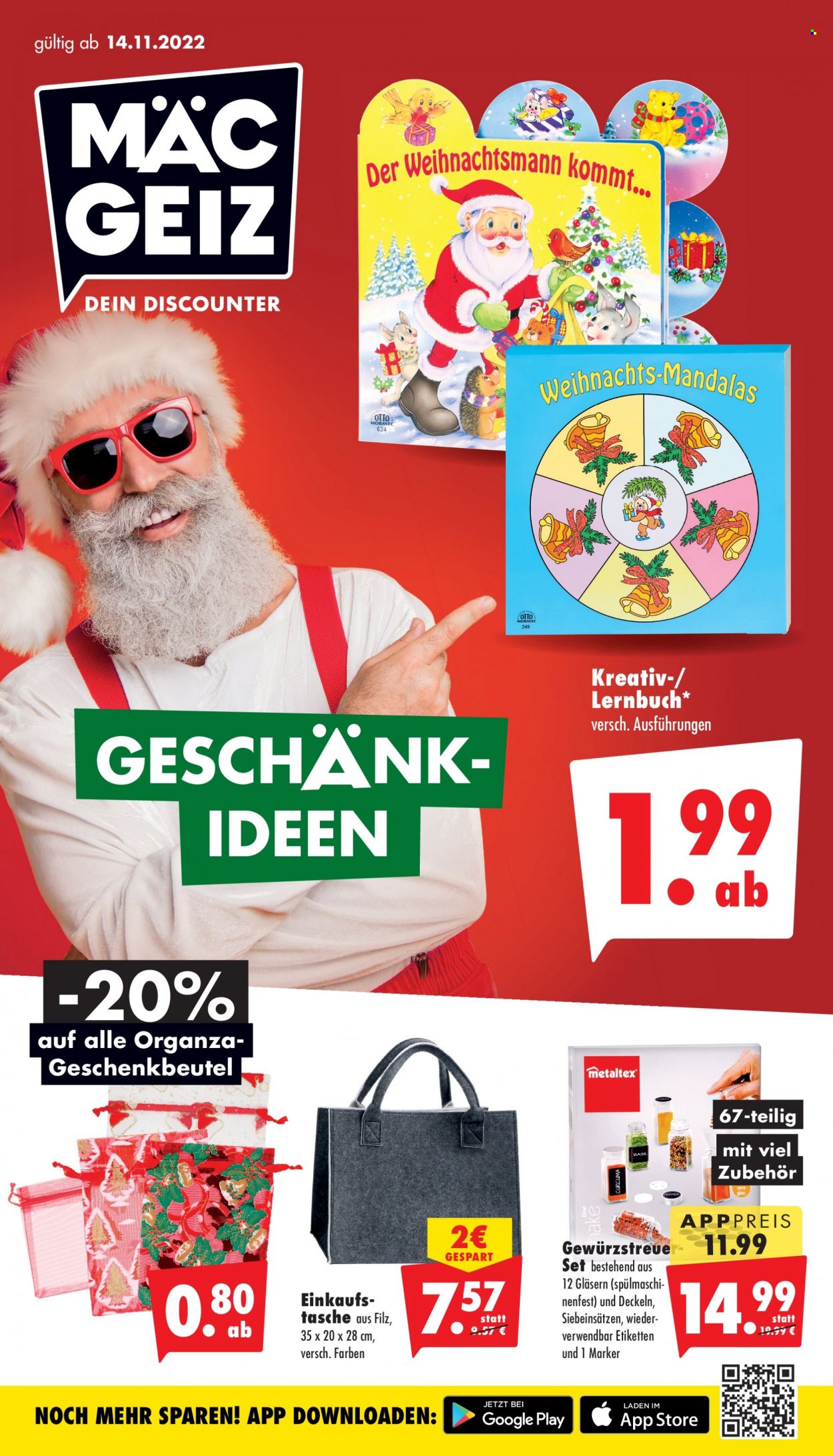 Mäc-Geiz Prospekte  - 14.11.2022 - 20.11.2022. Seite 1
