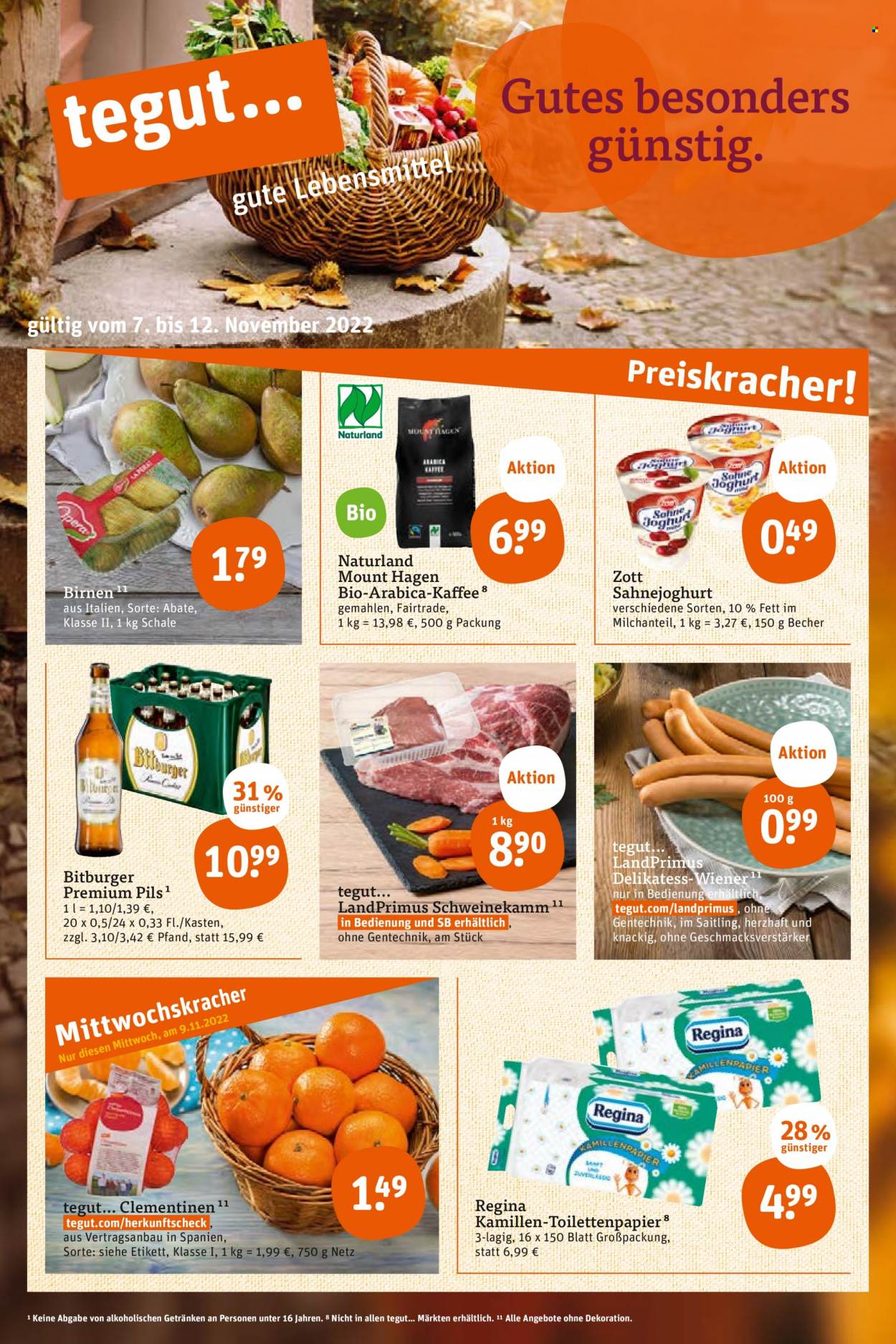 tegut... Prospekte  - 7.11.2022 - 12.11.2022. Seite 3