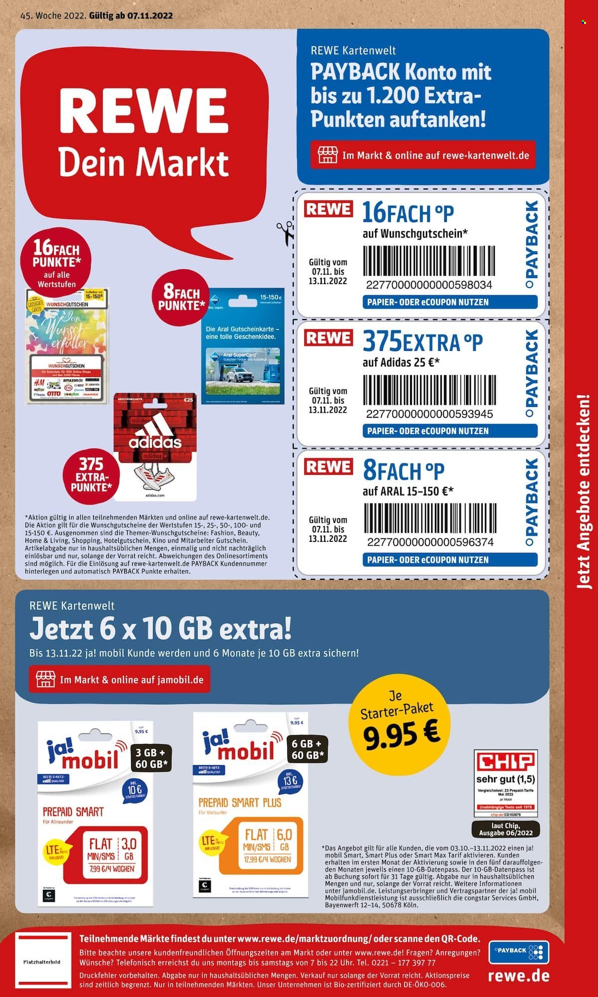 Leták REWE - 7.11.2022 - 12.11.2022. Strana 21