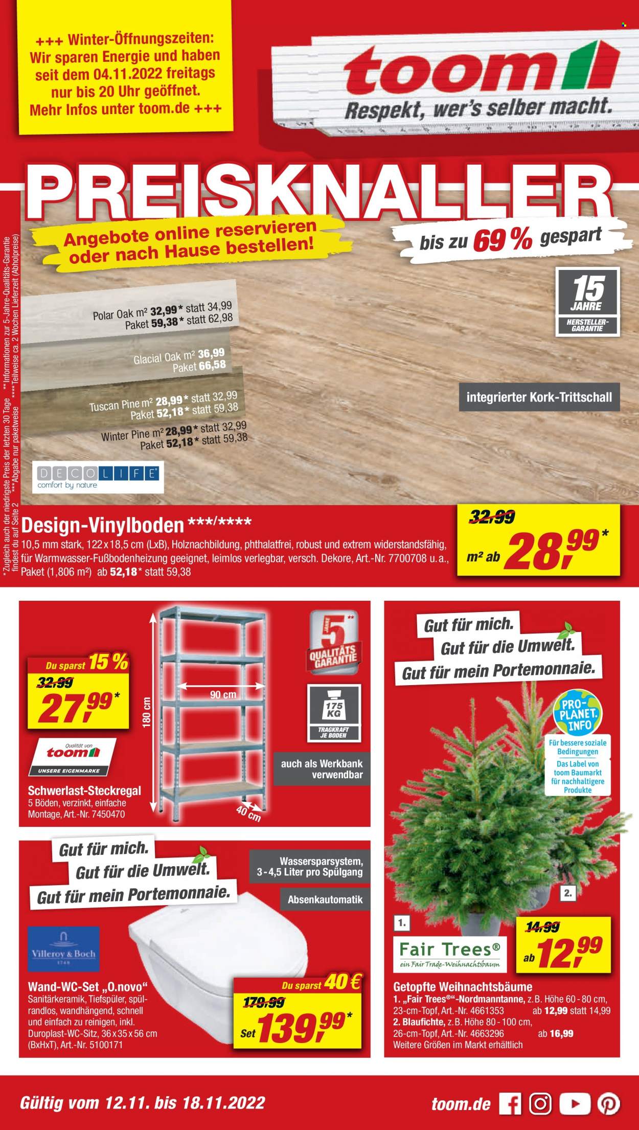 toom Baumarkt Prospekte  - 12.11.2022 - 18.11.2022. Seite 1
