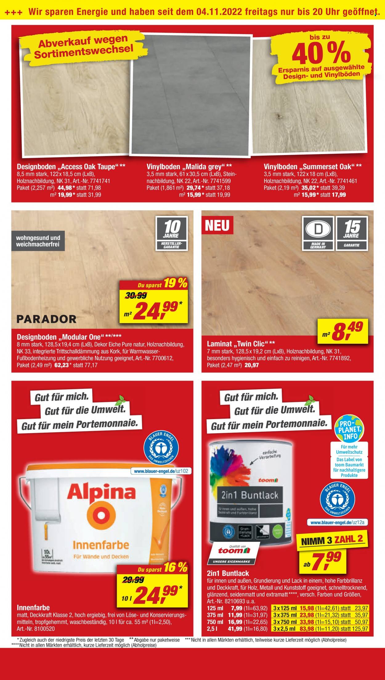 toom Baumarkt Prospekte  - 12.11.2022 - 18.11.2022. Seite 8
