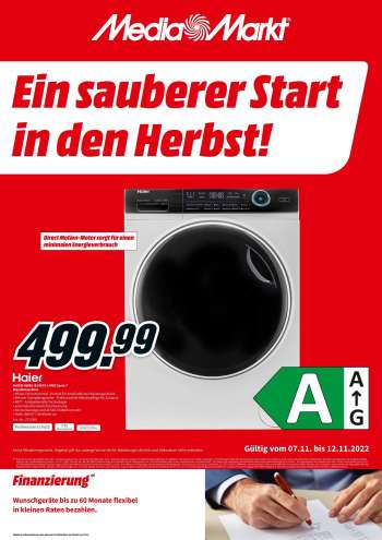 Prospekte MediaMarkt - 7.11.2022 - 12.11.2022.