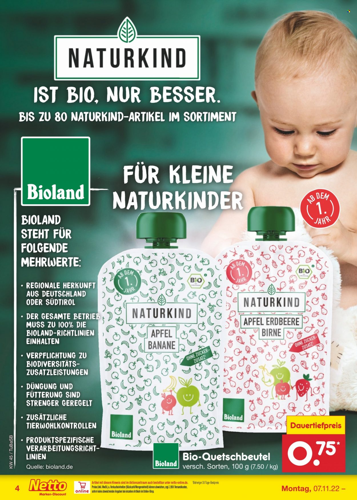 Netto Marken-Discount Prospekte  - 7.11.2022 - 12.11.2022. Seite 4