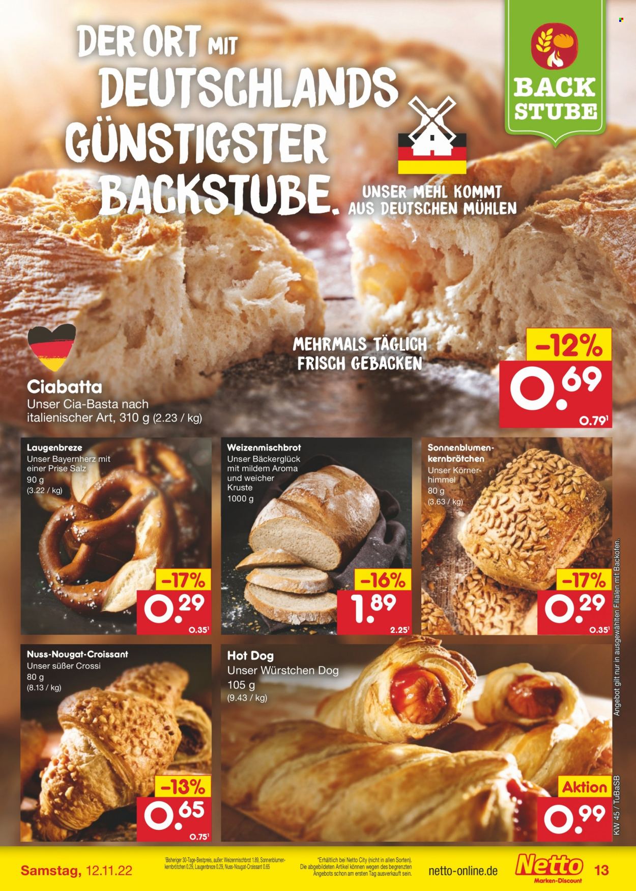 Netto Marken-Discount Prospekte  - 7.11.2022 - 12.11.2022. Seite 13