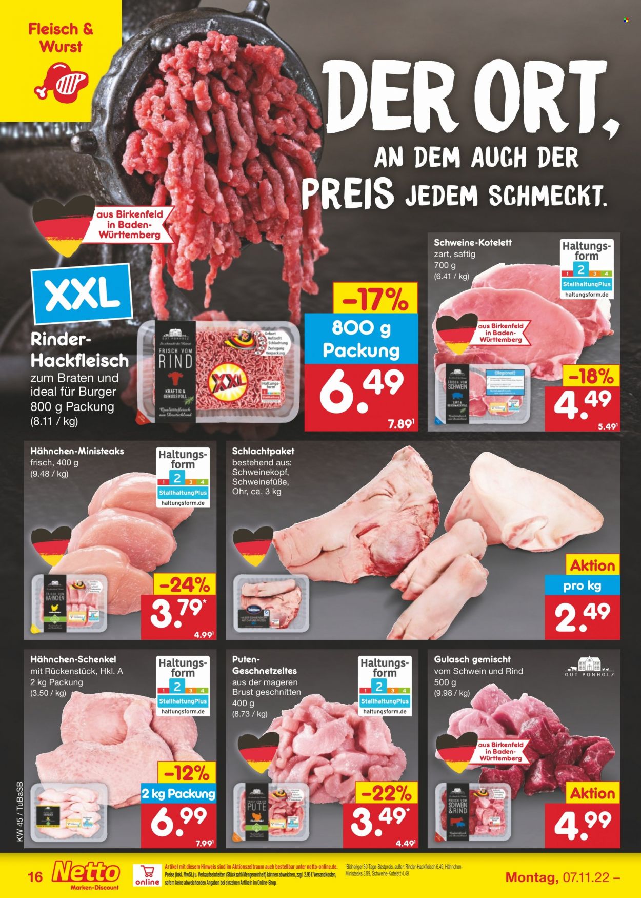 Netto Marken-Discount Prospekte  - 7.11.2022 - 12.11.2022. Seite 16