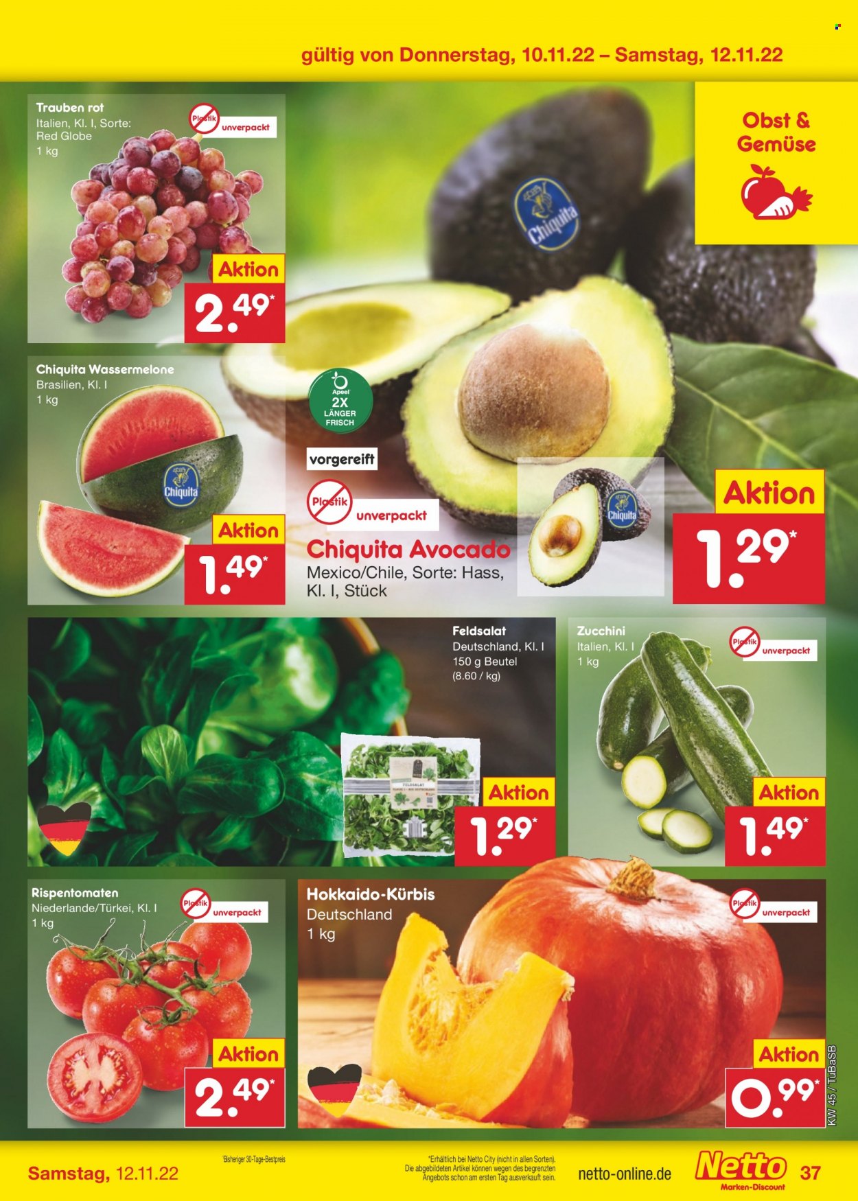 Netto Marken-Discount Prospekte  - 7.11.2022 - 12.11.2022. Seite 37