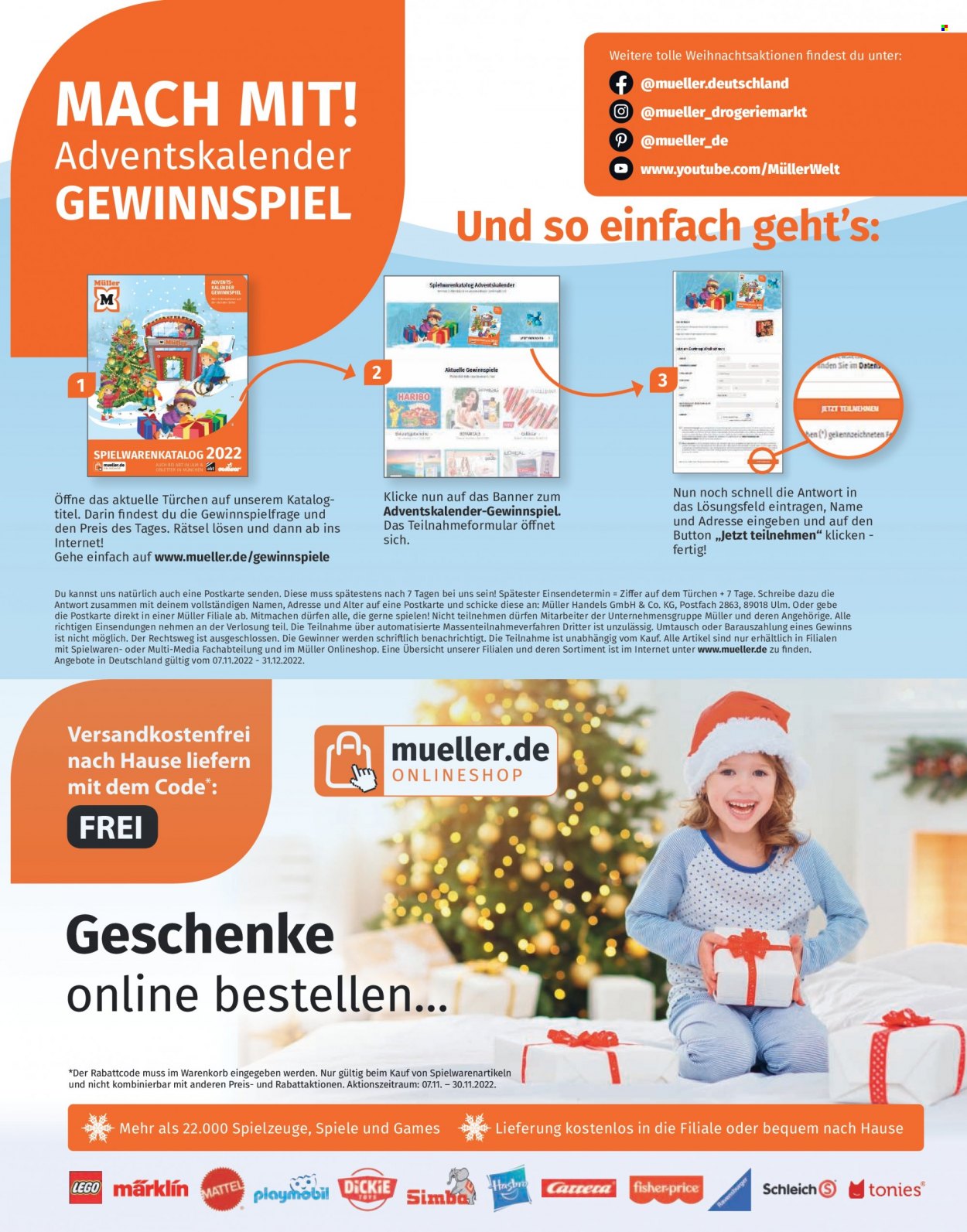 Müller Prospekte  - 7.11.2022 - 31.12.2022. Seite 2