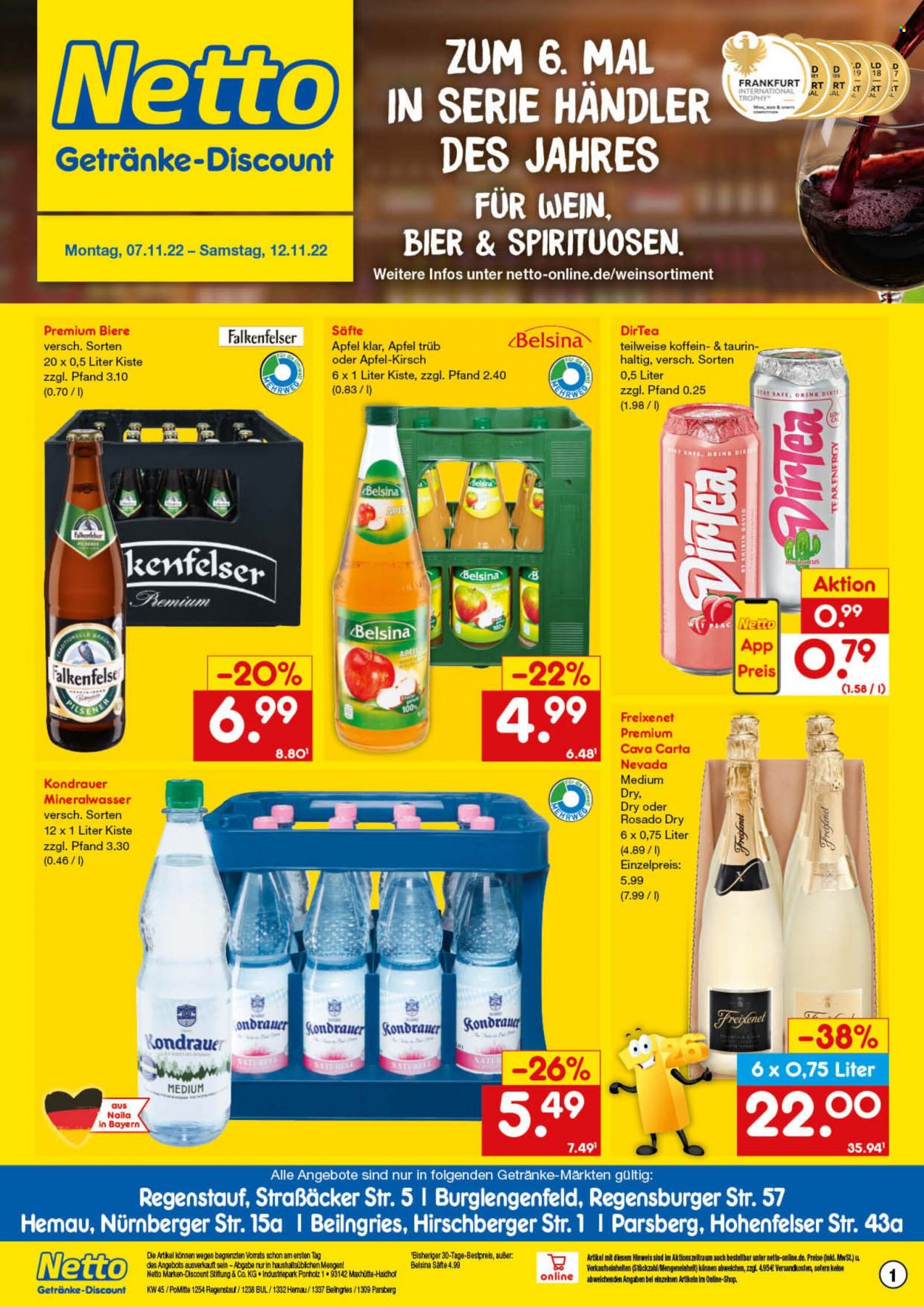Netto Marken-Discount Prospekte  - 7.11.2022 - 12.11.2022. Seite 1