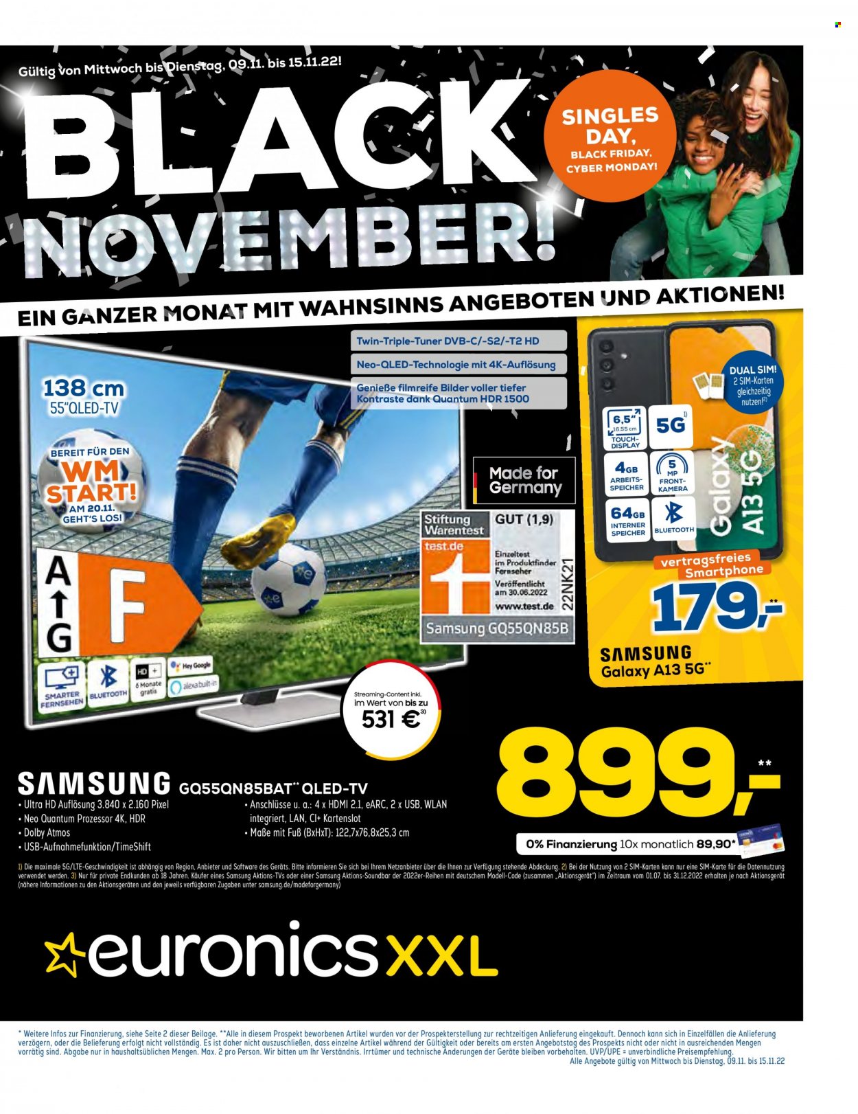 Euronics Prospekte  - 9.11.2022 - 15.11.2022. Seite 1
