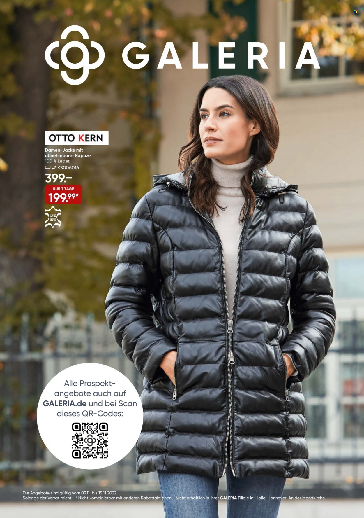 GALERIA Karstadt Kaufhof Prospekte  - 9.11.2022 - 15.11.2022. Seite 1