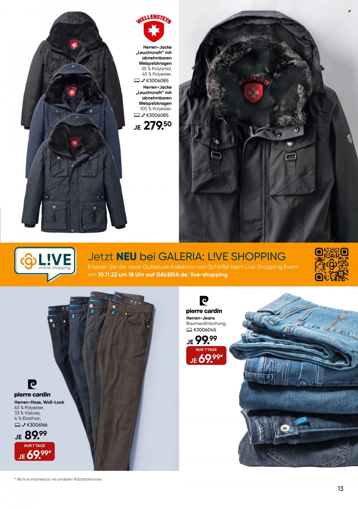 GALERIA Karstadt Kaufhof Prospekte  - 9.11.2022 - 15.11.2022. Seite 13