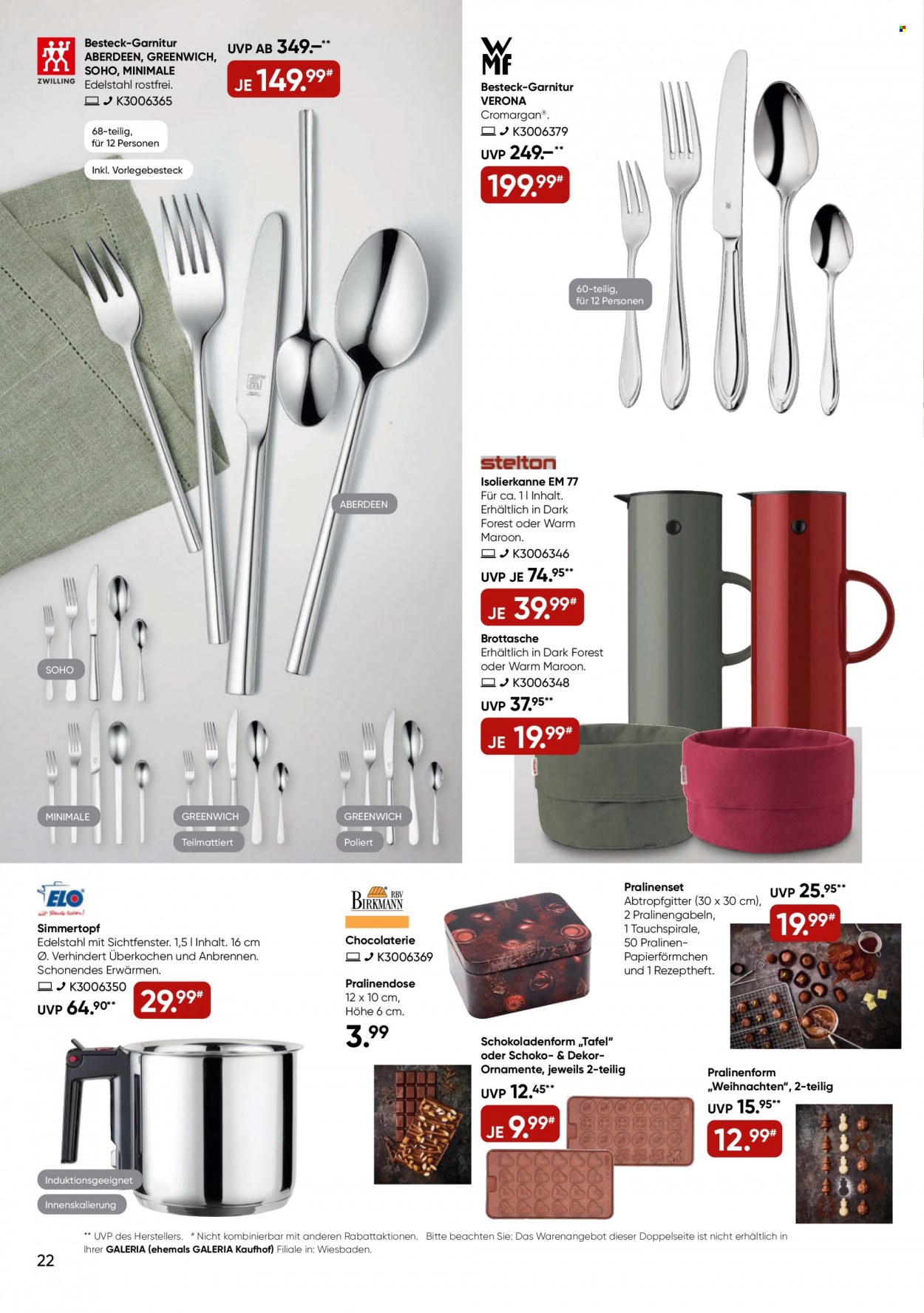 GALERIA Karstadt Kaufhof Prospekte  - 9.11.2022 - 15.11.2022. Seite 22