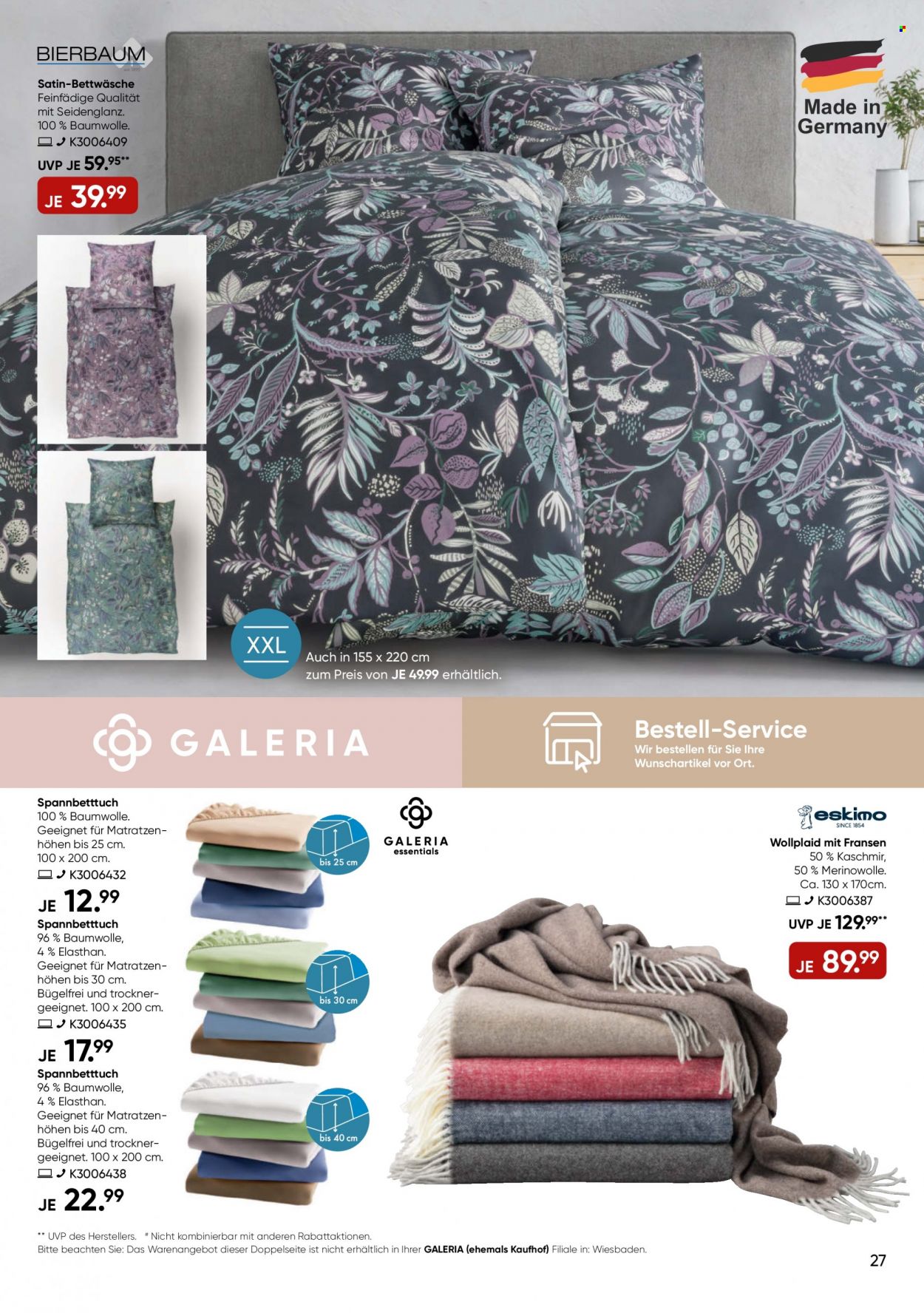 GALERIA Karstadt Kaufhof Prospekte  - 9.11.2022 - 15.11.2022. Seite 27