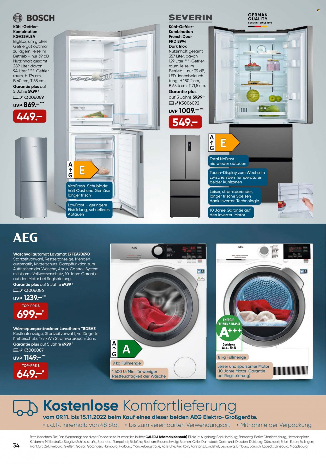 GALERIA Karstadt Kaufhof Prospekte  - 9.11.2022 - 15.11.2022. Seite 34