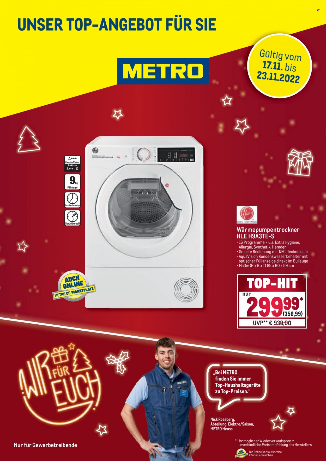 Metro Prospekte  - 17.11.2022 - 23.11.2022. Seite 1