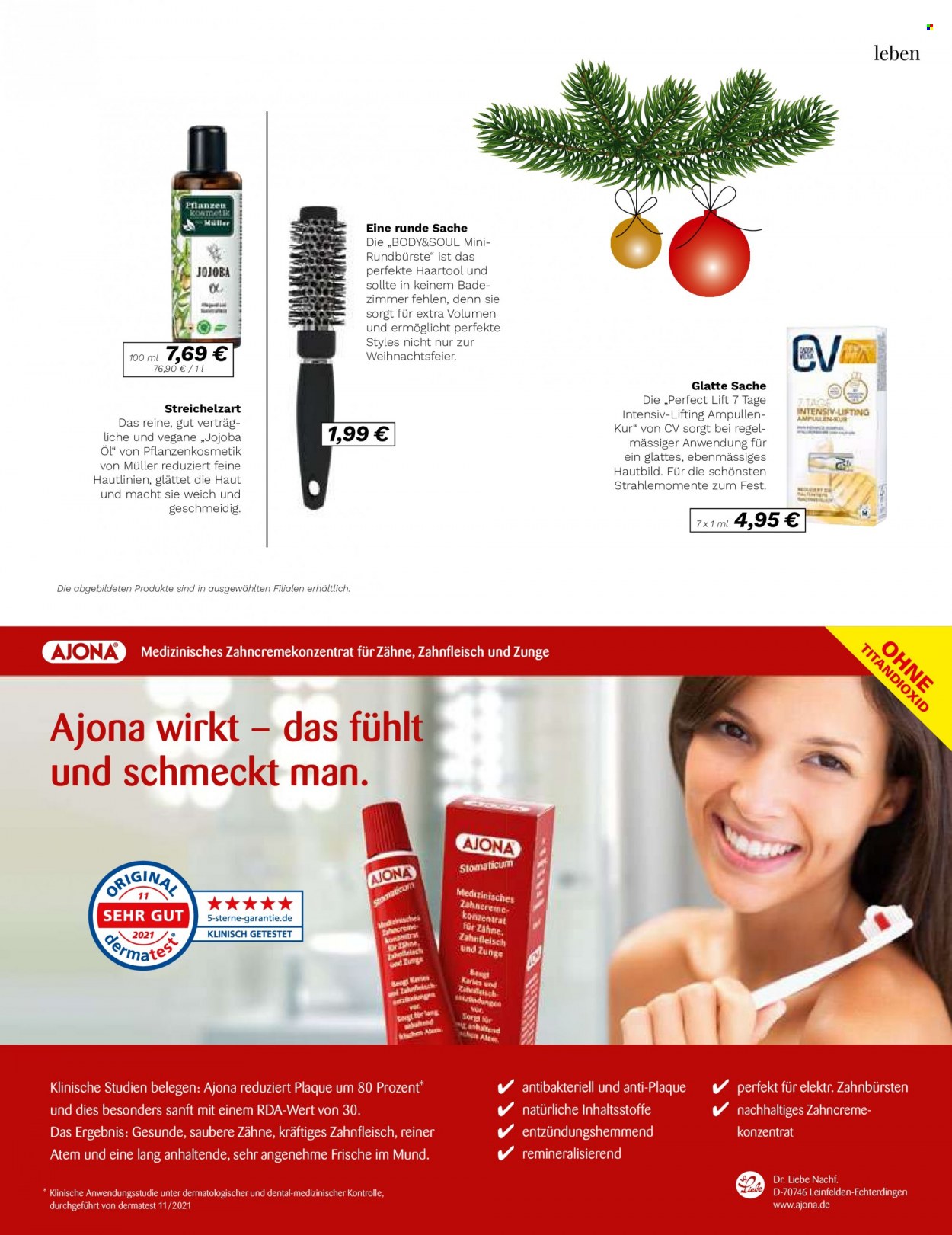 thumbnail - Prospekte Müller - Produkte in Aktion - Öl, Body. Seite 85.