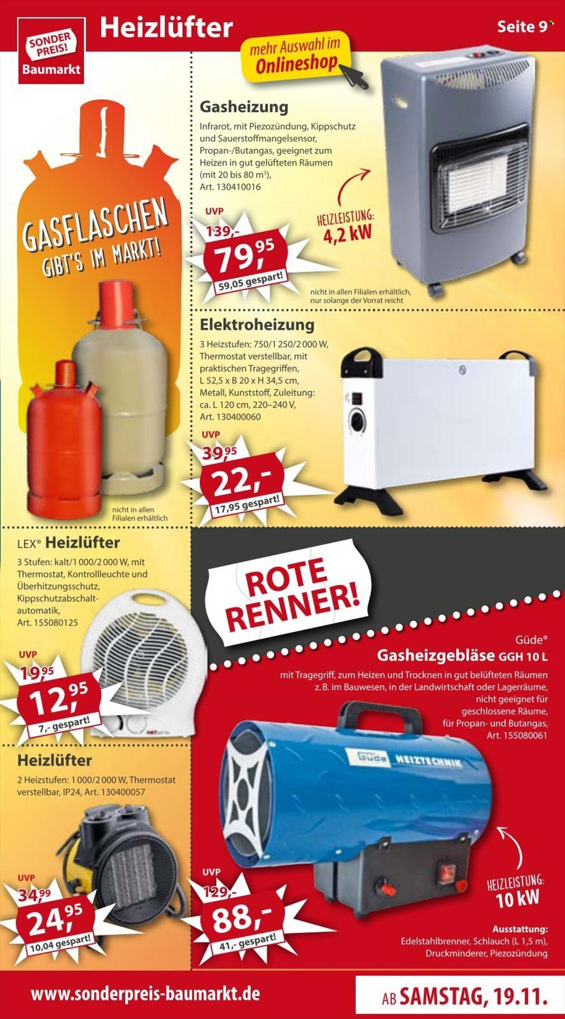Sonderpreis-Baumarkt Prospekte  - 19.11.2022 - 25.11.2022. Seite 9