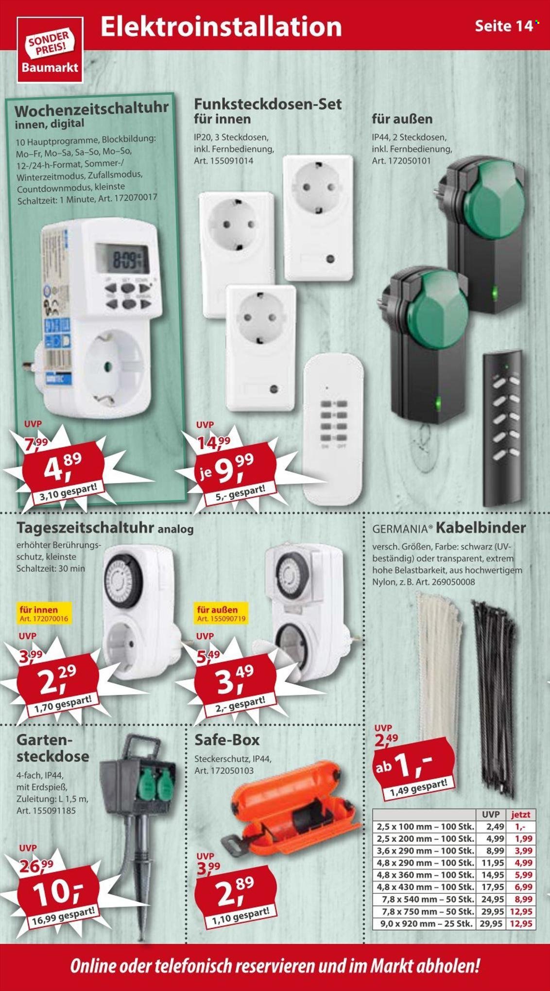 Sonderpreis-Baumarkt Prospekte  - 19.11.2022 - 25.11.2022. Seite 14