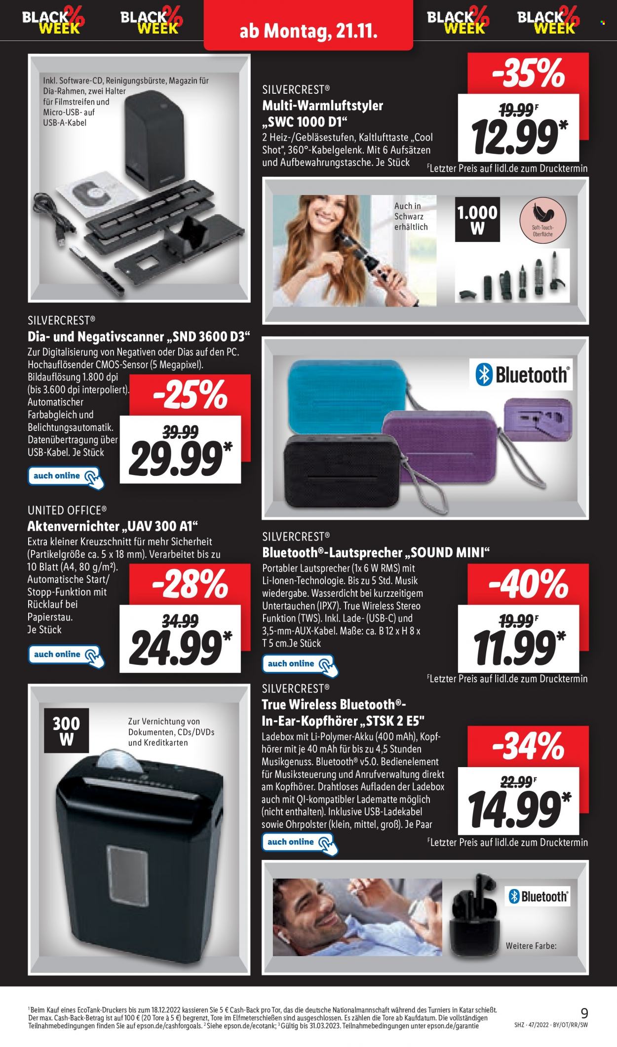 Lidl Prospekte  - 21.11.2022 - 26.11.2022. Seite 9