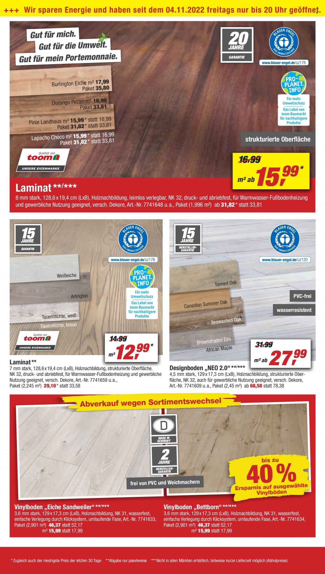 toom Baumarkt Prospekte  - 19.11.2022 - 25.11.2022. Seite 14