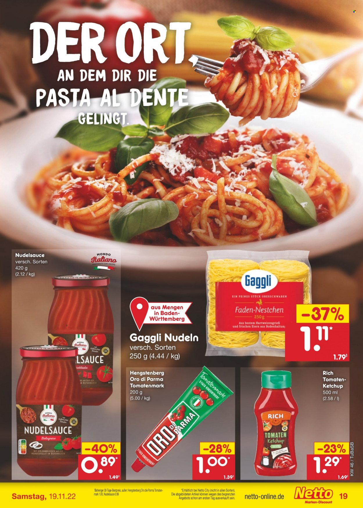 Netto Marken-Discount Prospekte  - 14.11.2022 - 19.11.2022. Seite 19