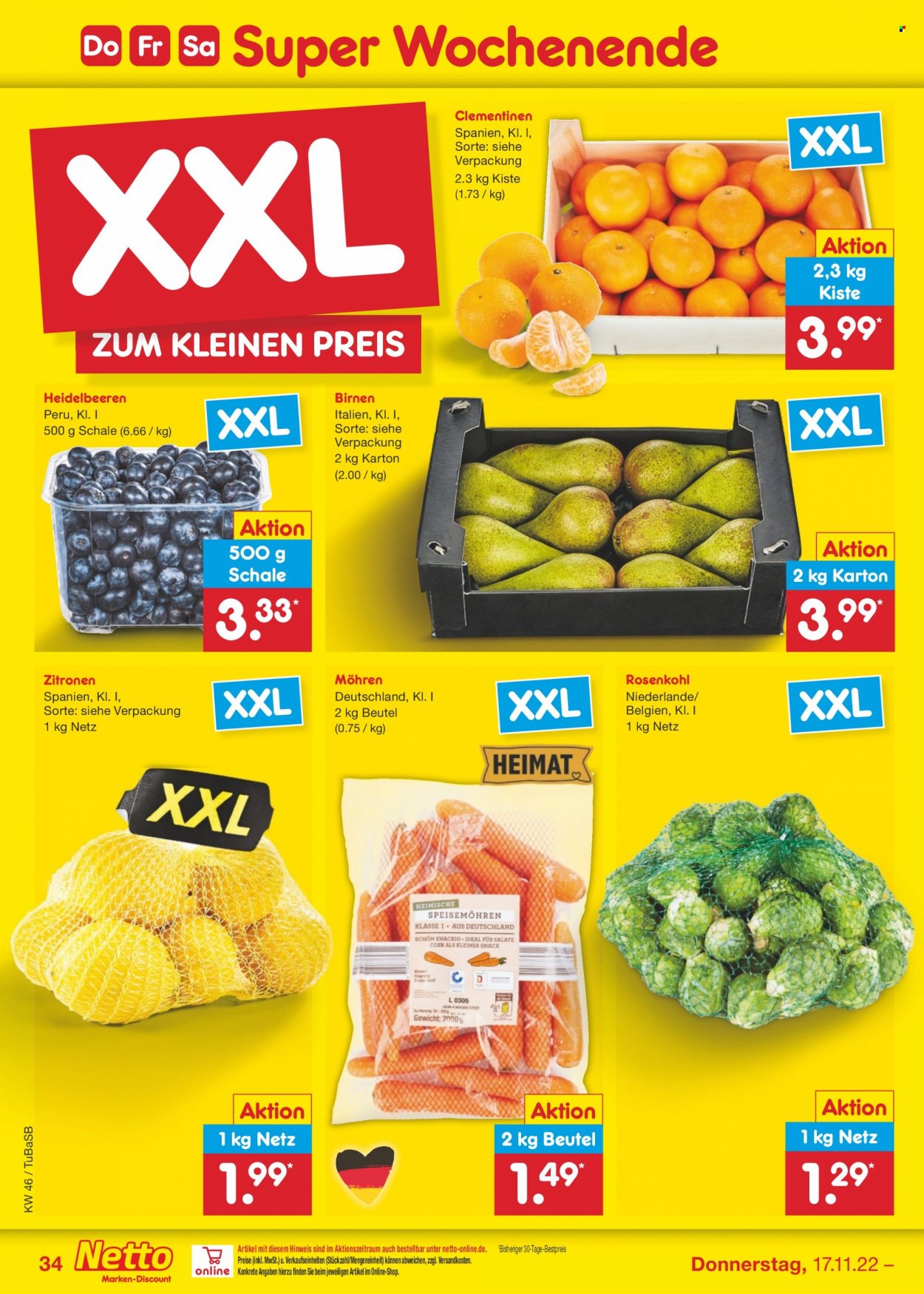 Netto Marken-Discount Prospekte  - 14.11.2022 - 19.11.2022. Seite 34