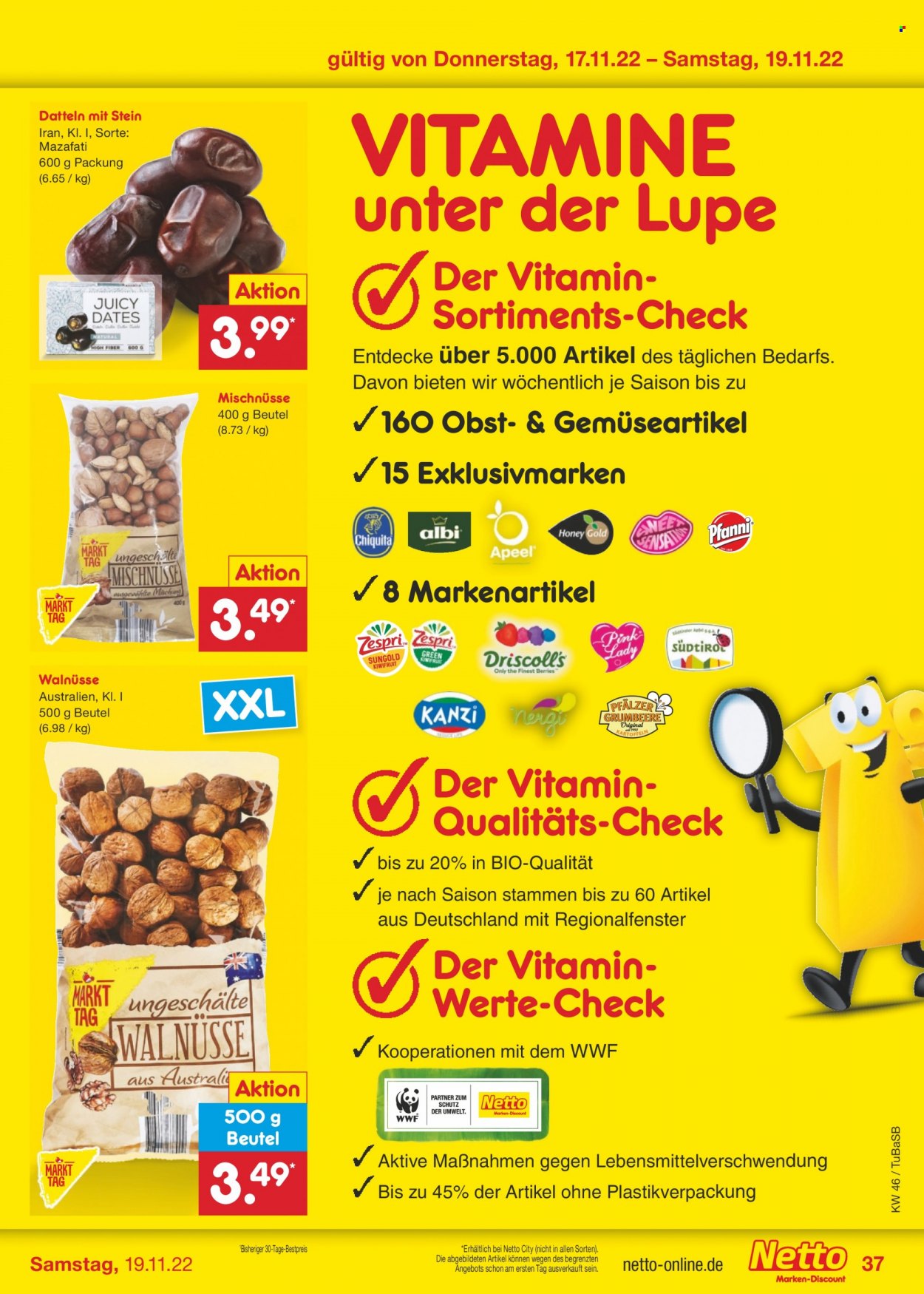 Netto Marken-Discount Prospekte  - 14.11.2022 - 19.11.2022. Seite 37