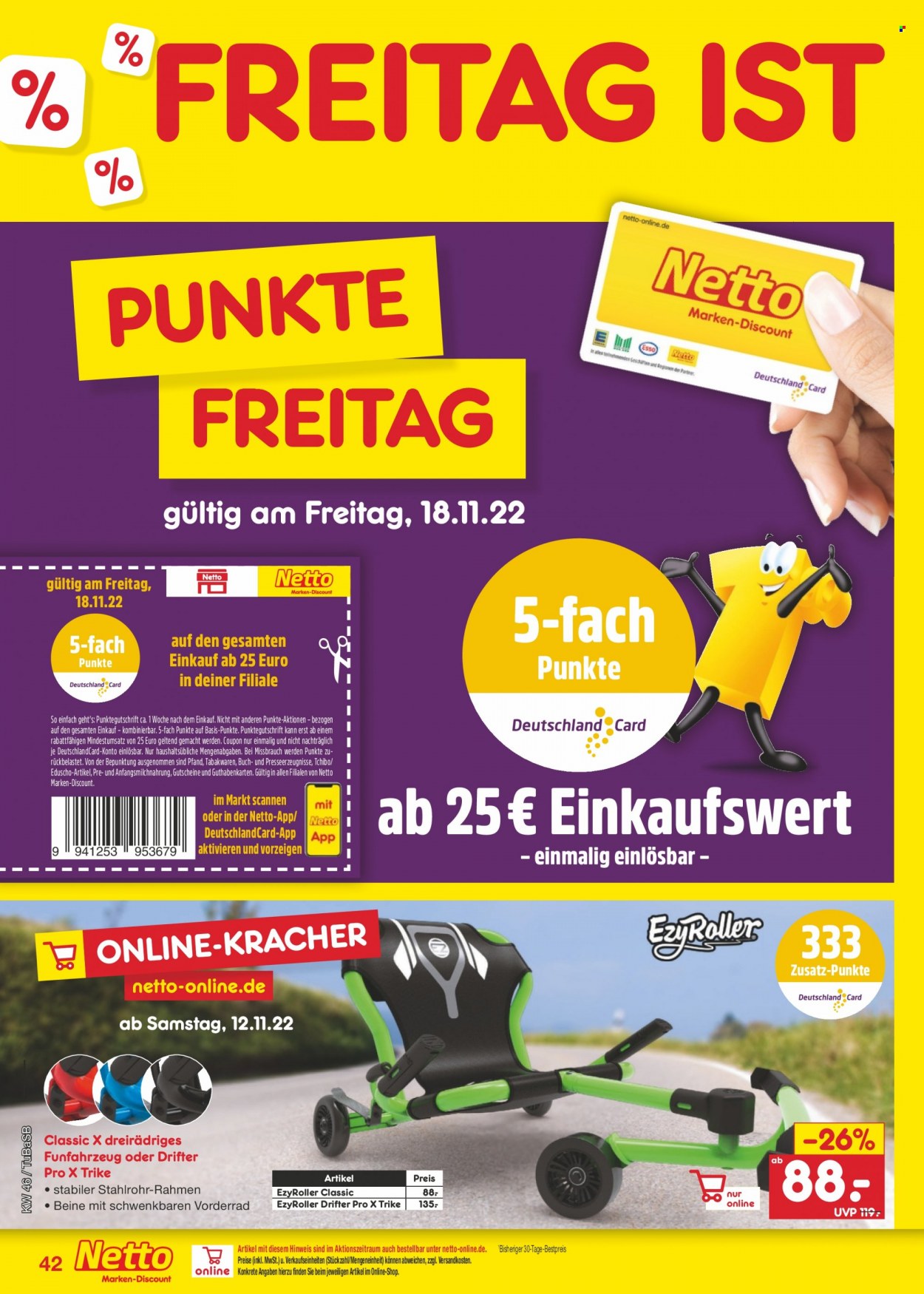 Netto Marken-Discount Prospekte  - 14.11.2022 - 19.11.2022. Seite 42