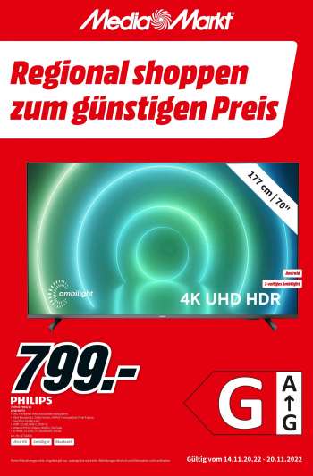 Prospekte MediaMarkt - 14.11.2022 - 20.11.2022.