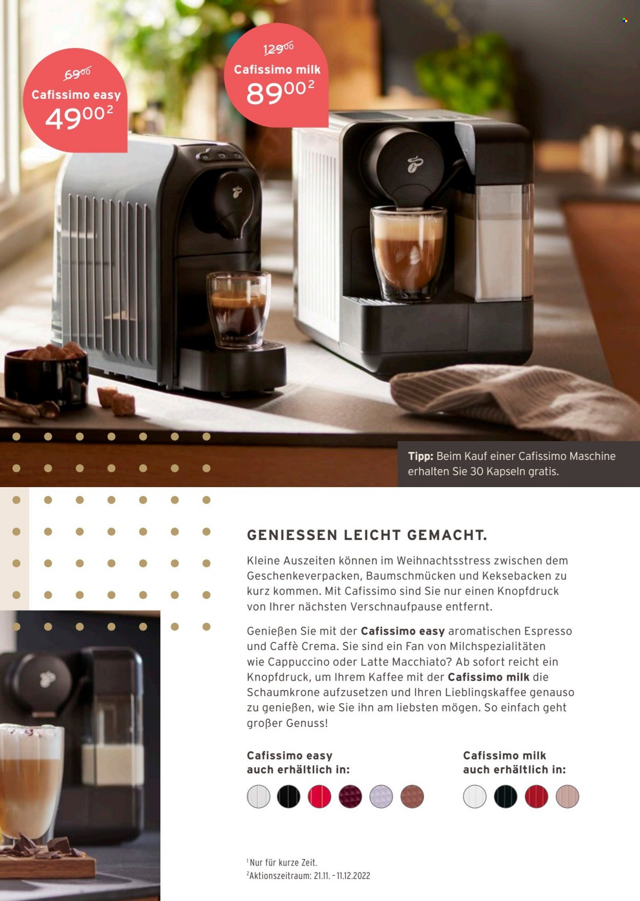 thumbnail - Prospekte Tchibo - Produkte in Aktion - Kaffee, Caffè Crema, Cappuccino. Seite 57.