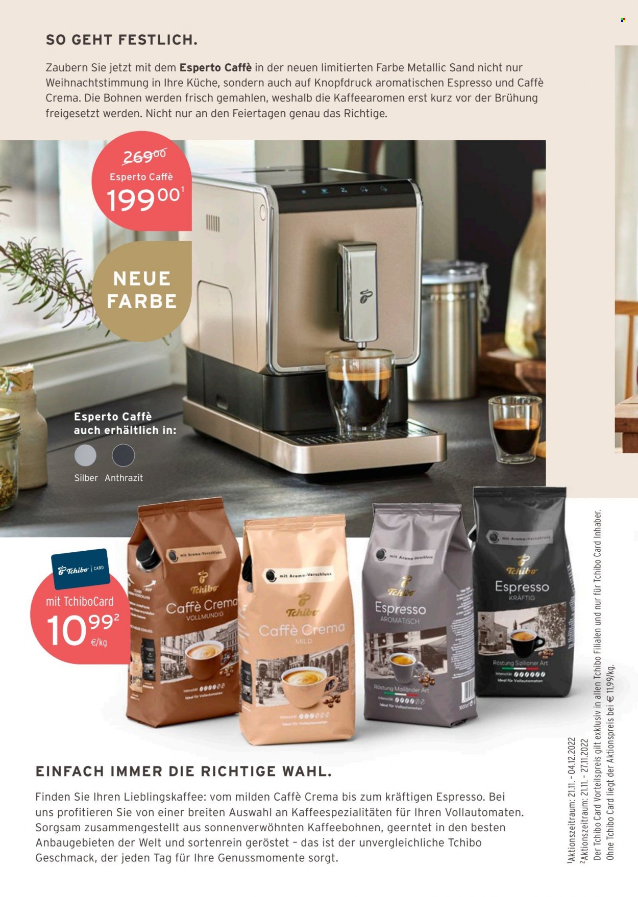 thumbnail - Prospekte Tchibo - Produkte in Aktion - Tchibo, Jeden Tag, Kaffee, Caffè Crema. Seite 58.