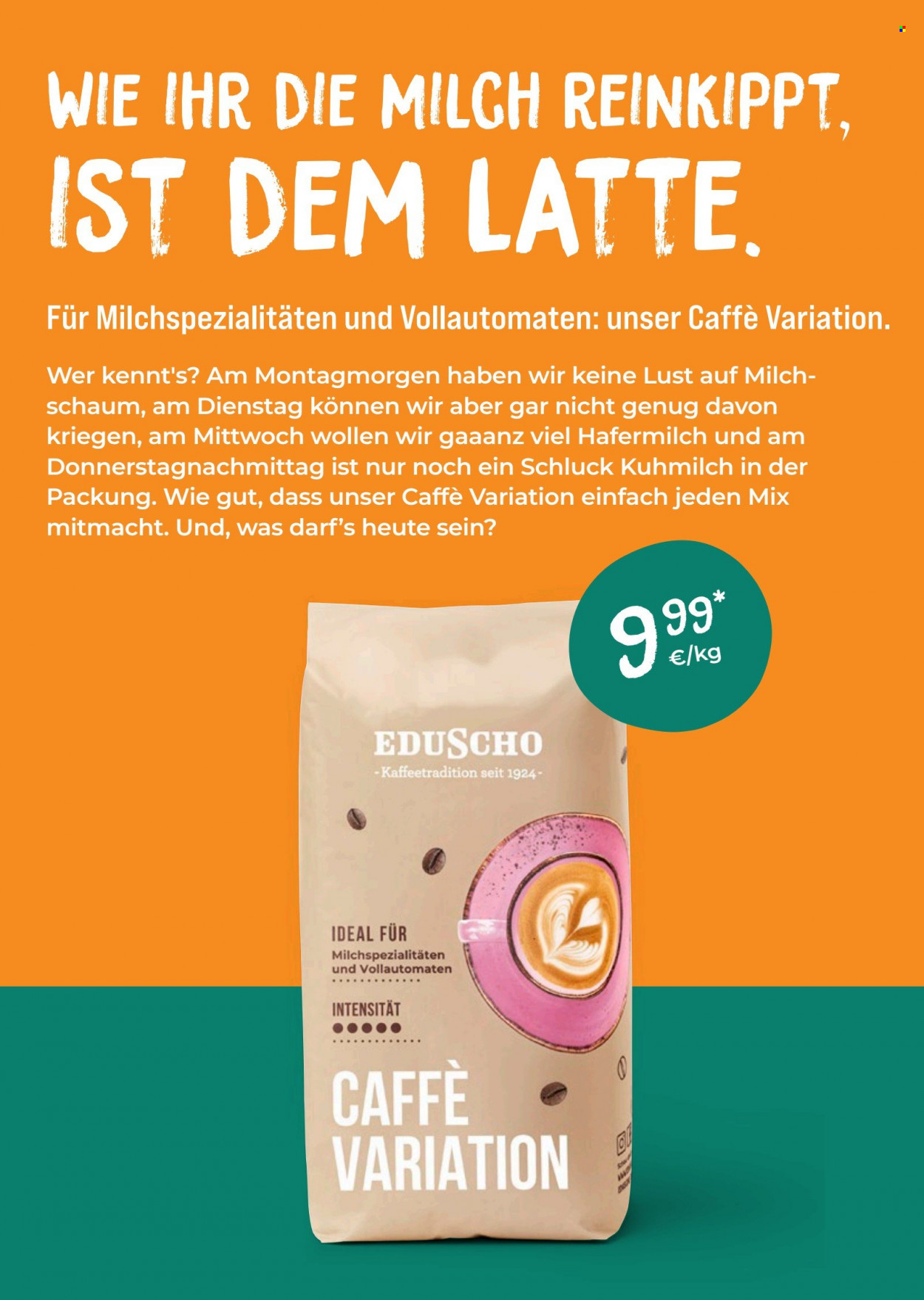 thumbnail - Prospekte Tchibo - Produkte in Aktion - Kaffee, Eduscho. Seite 38.